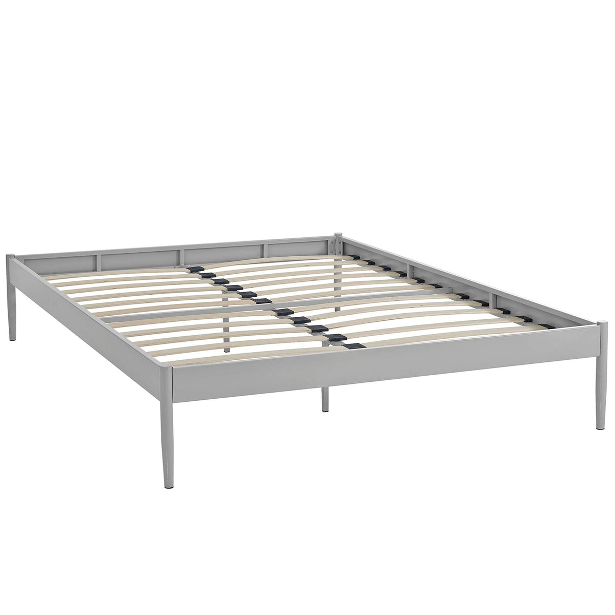Elsie Bed Frame, Queen, Gray - view 2