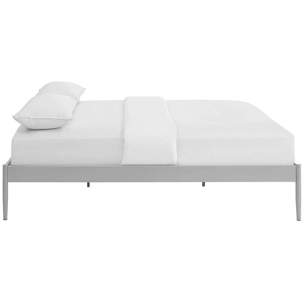 Elsie Bed Frame, Queen, Gray - view 3