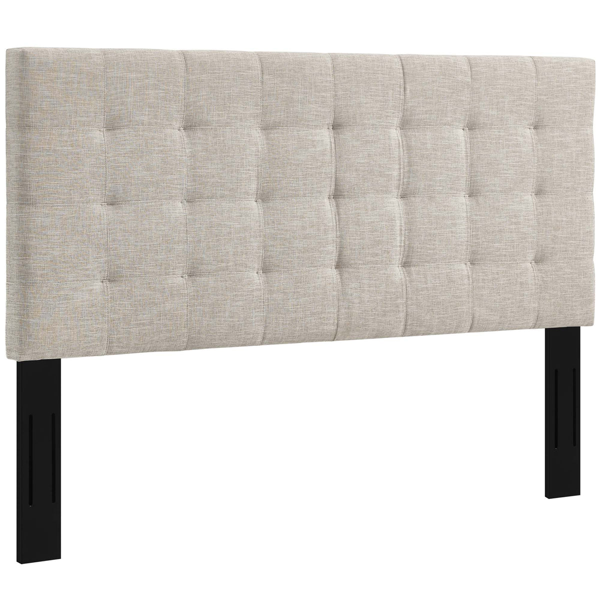 Paisley Tufted Upholstered Linen Fabric Headboard