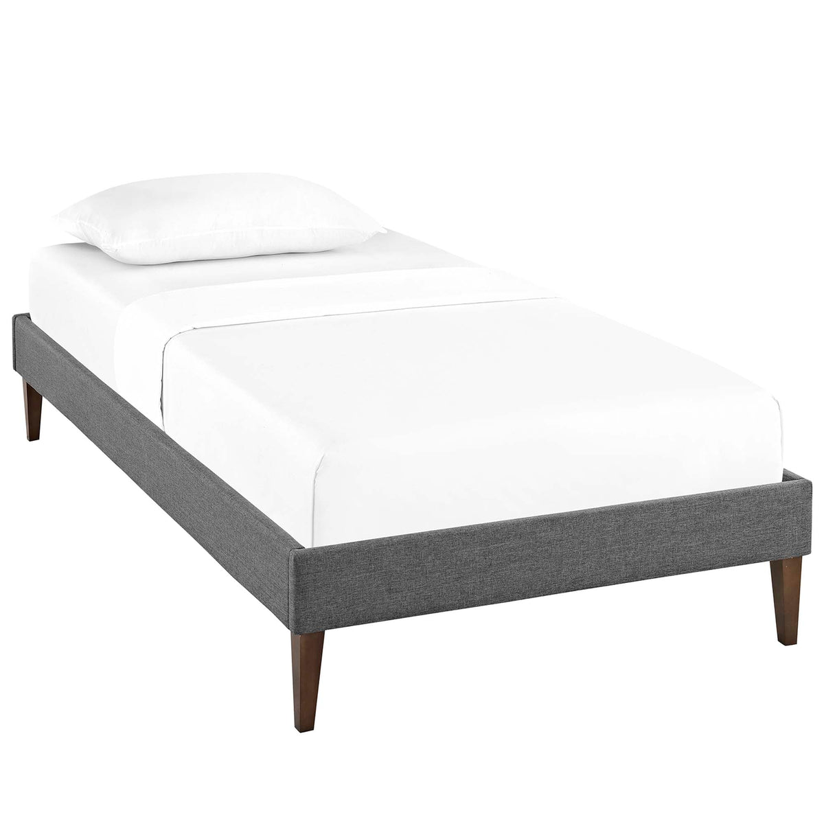 Tessie Fabric Bed Frame with Squared Tapered Legs