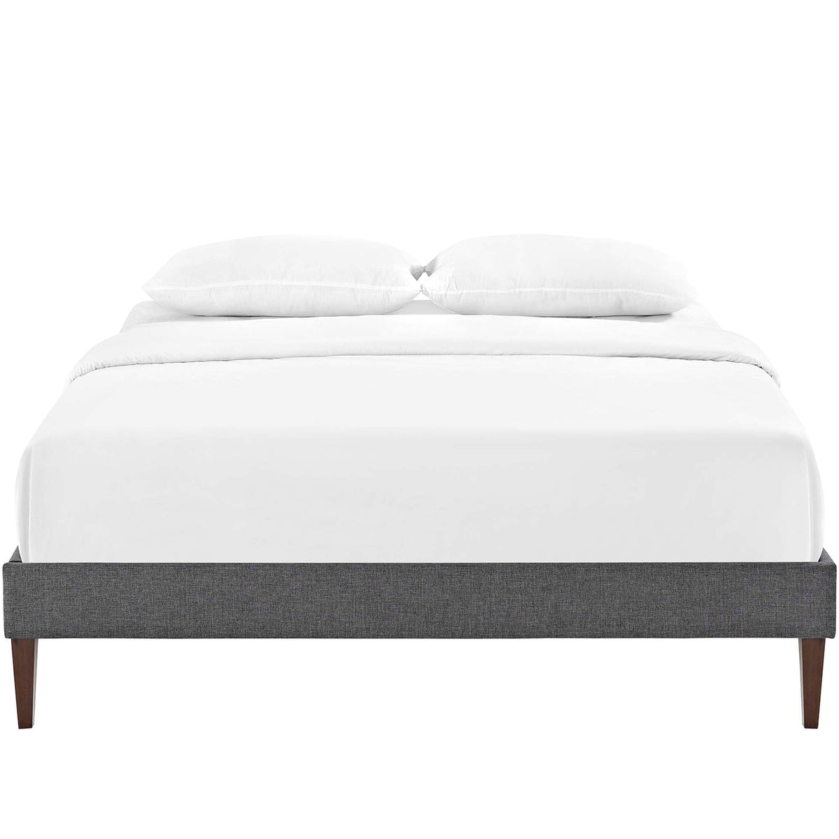 Tessie Fabric Bed Frame with Squared Tapered Legs