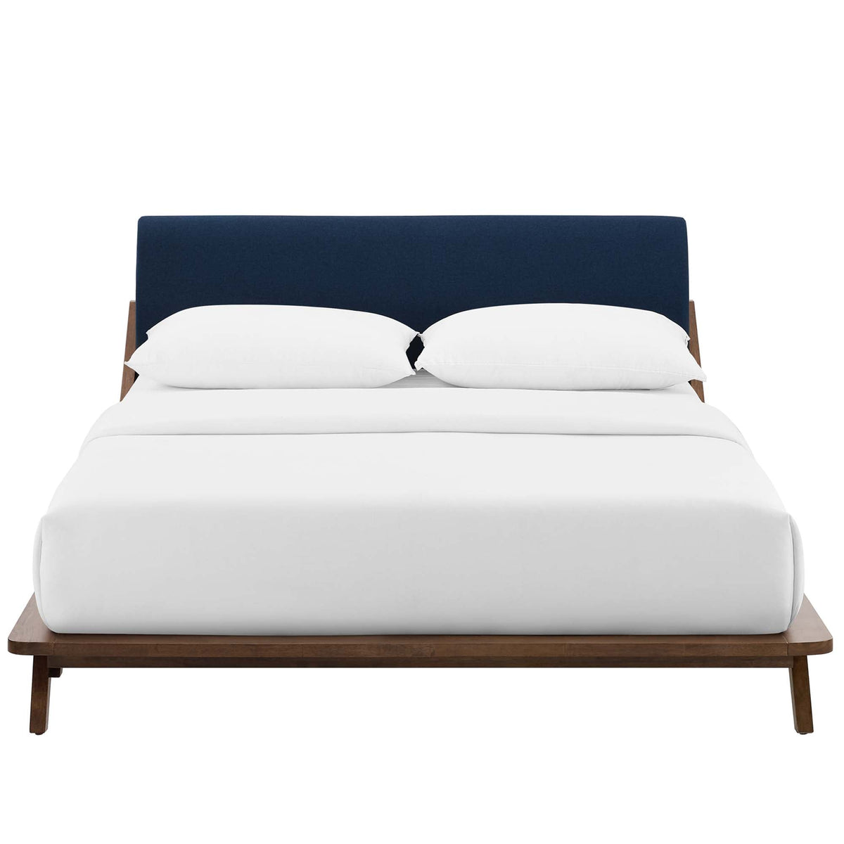 Luella Upholstered Fabric Queen Platform Bed