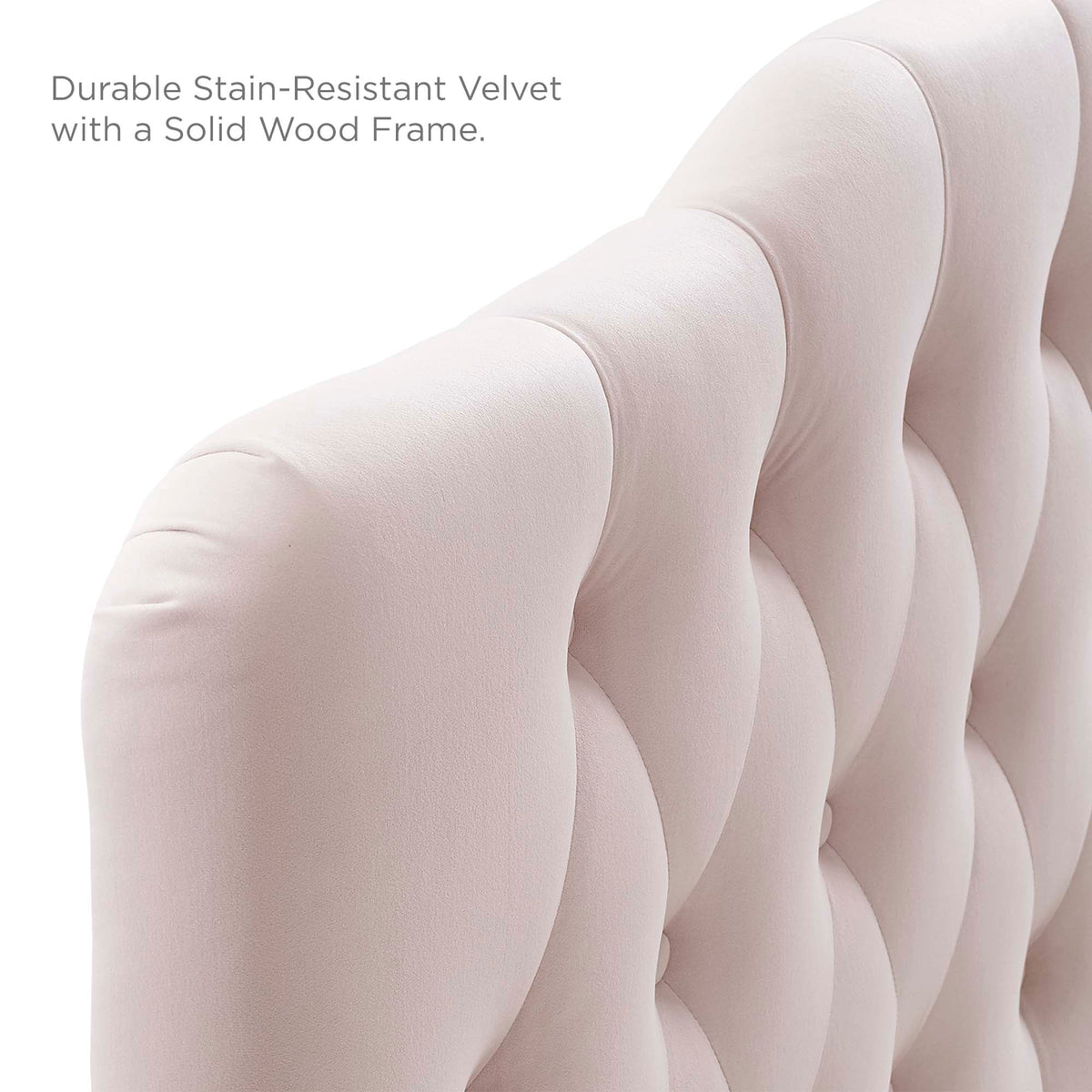 Annabel Diamond Tufted Performance Velvet Headboard