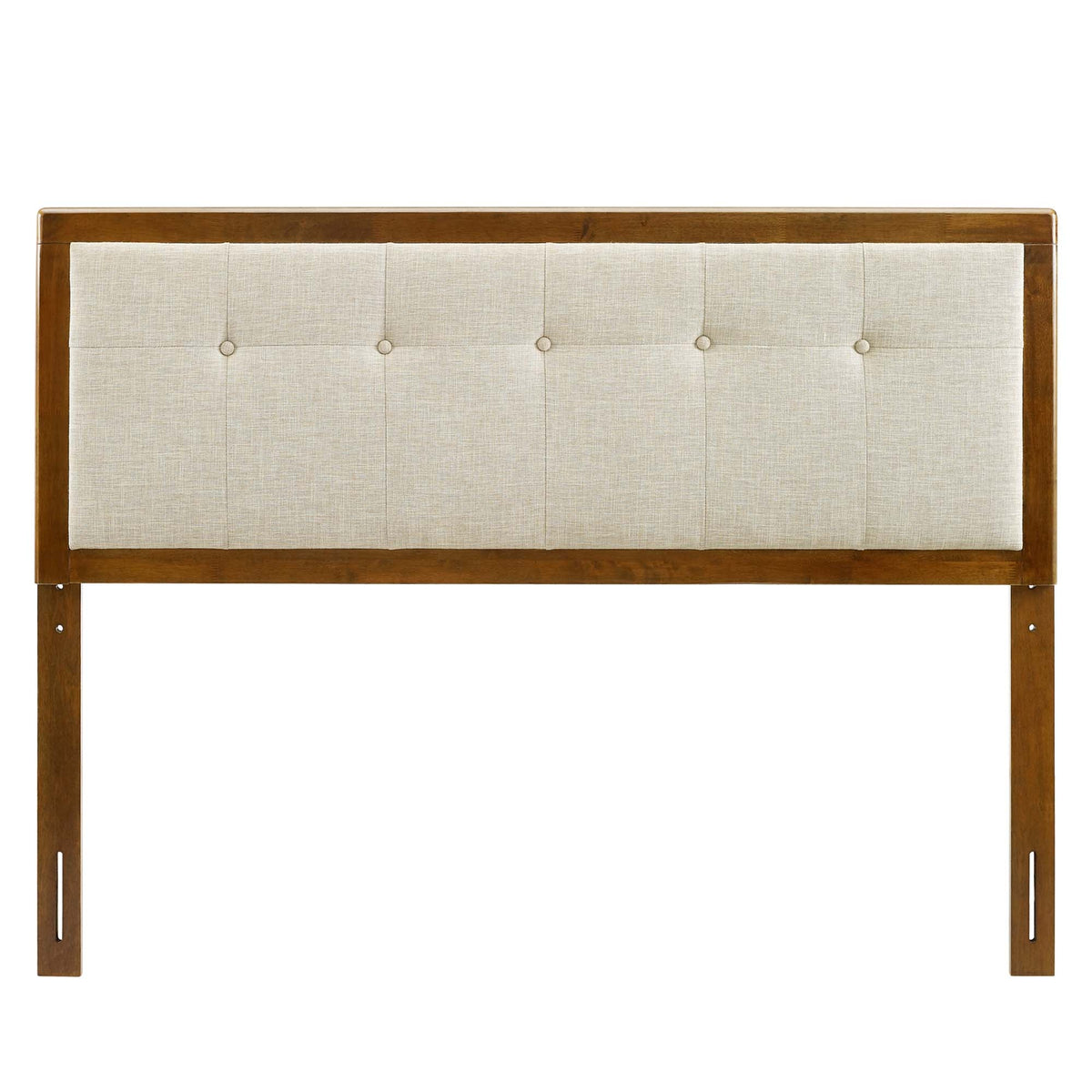 Draper Tufted Fabric and Wood Headboard