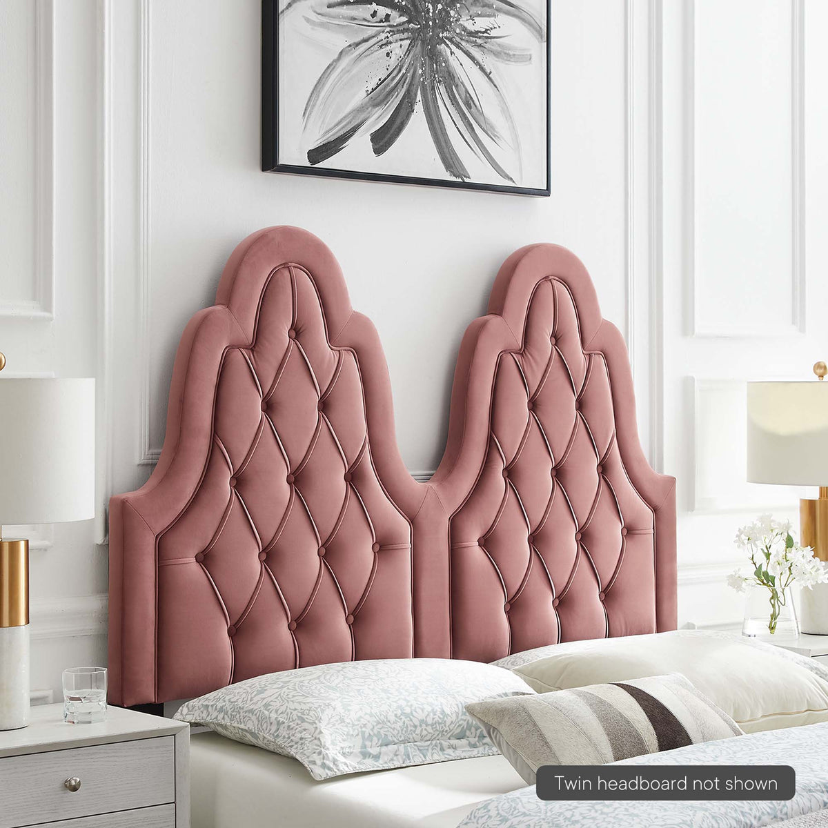 Augustine Tufted Performance Velvet Headboard - view 44