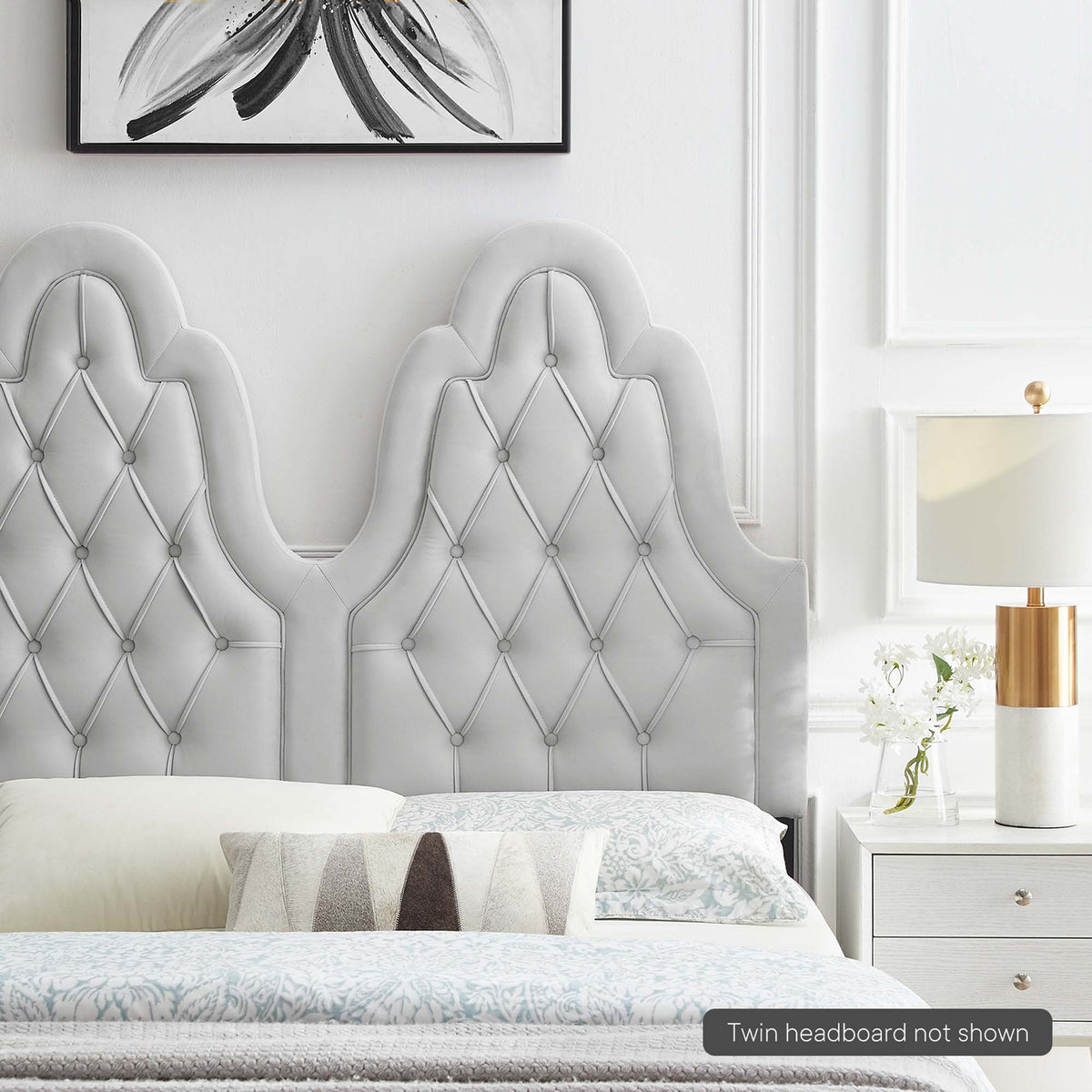 Augustine Tufted Performance Velvet Headboard - view 39