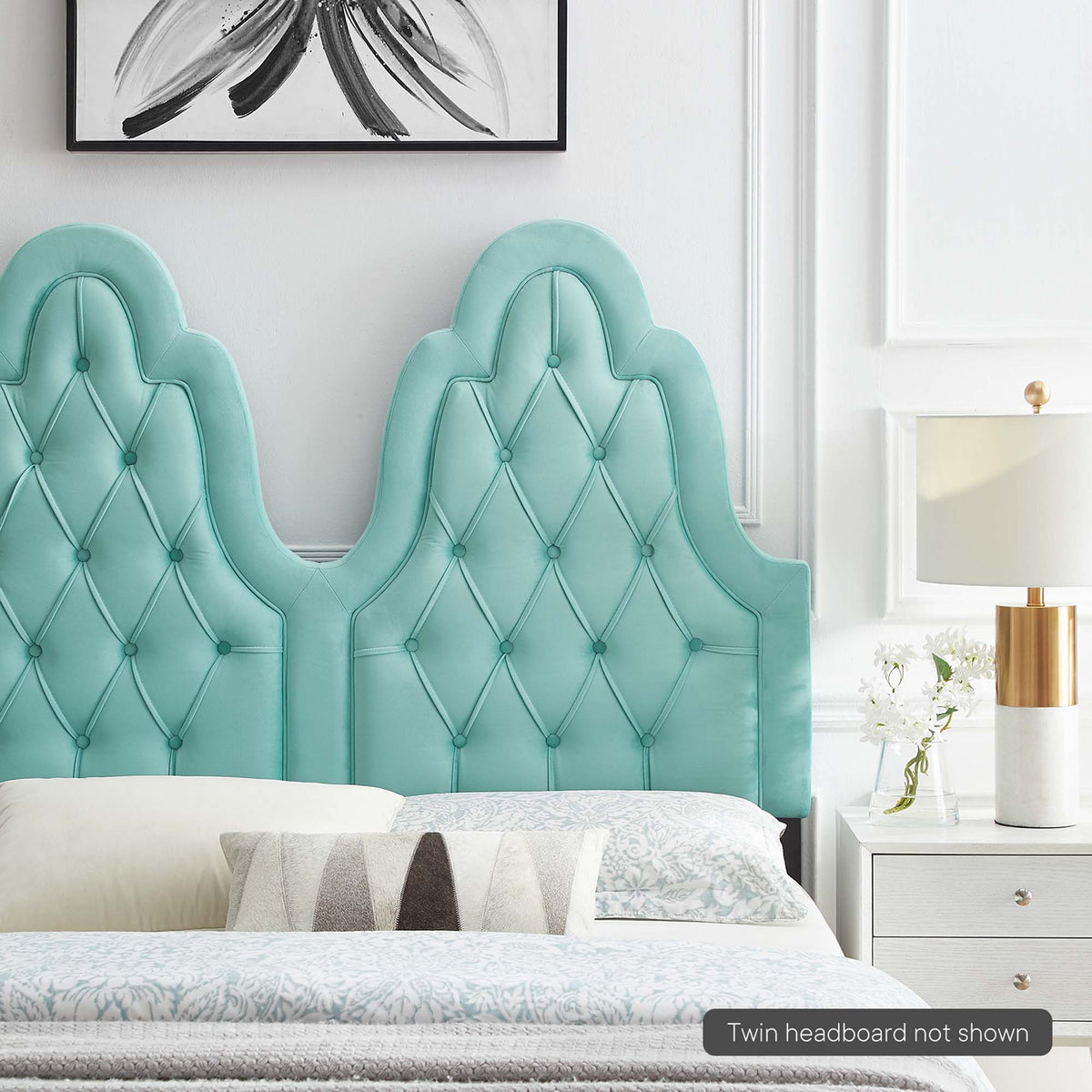 Augustine Tufted Performance Velvet Headboard - view 40