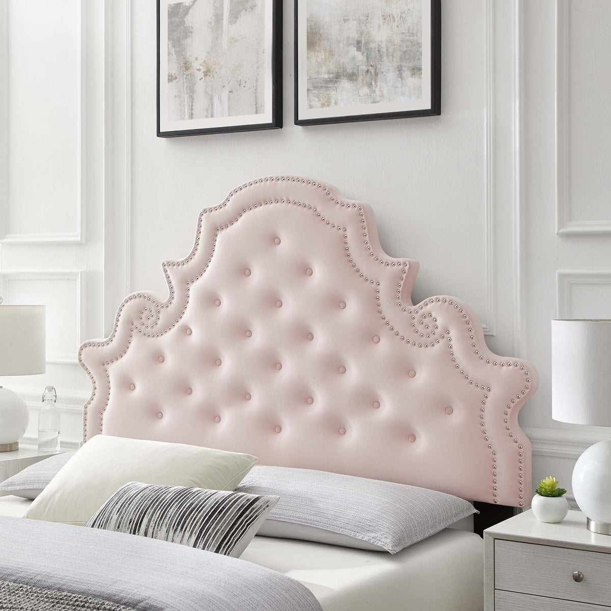 Diana Tufted Performance Velvet Headboard