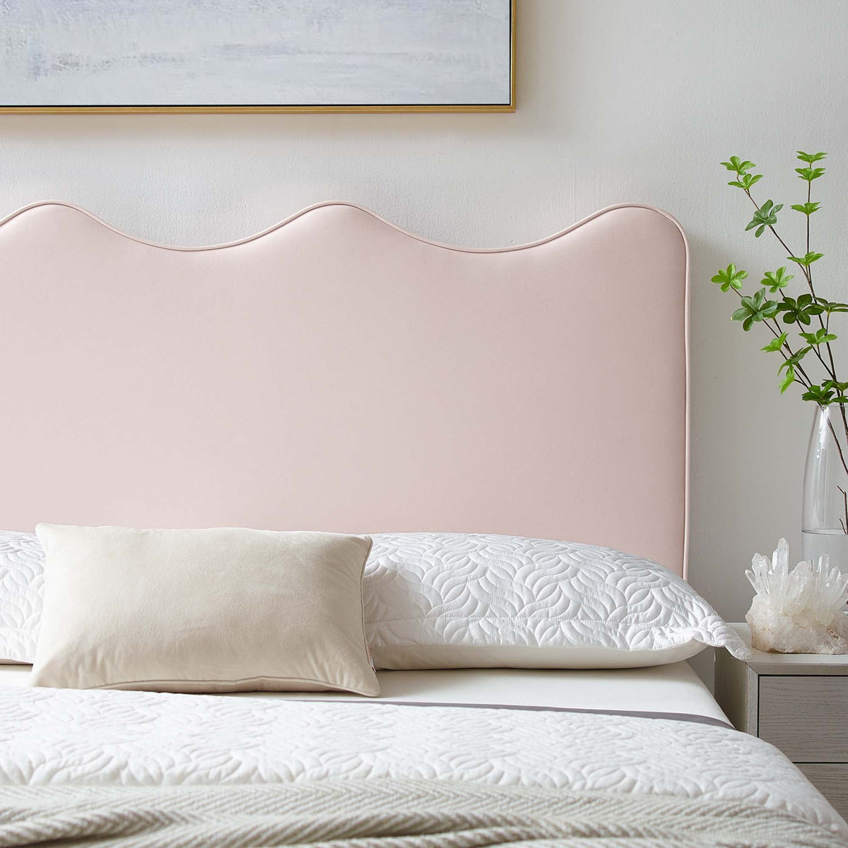 Athena Performance Velvet /Queen Headboard