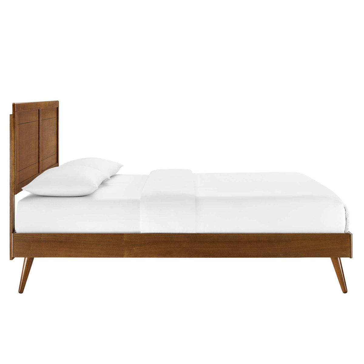Marlee Wood Platform Bed With Splayed Legs