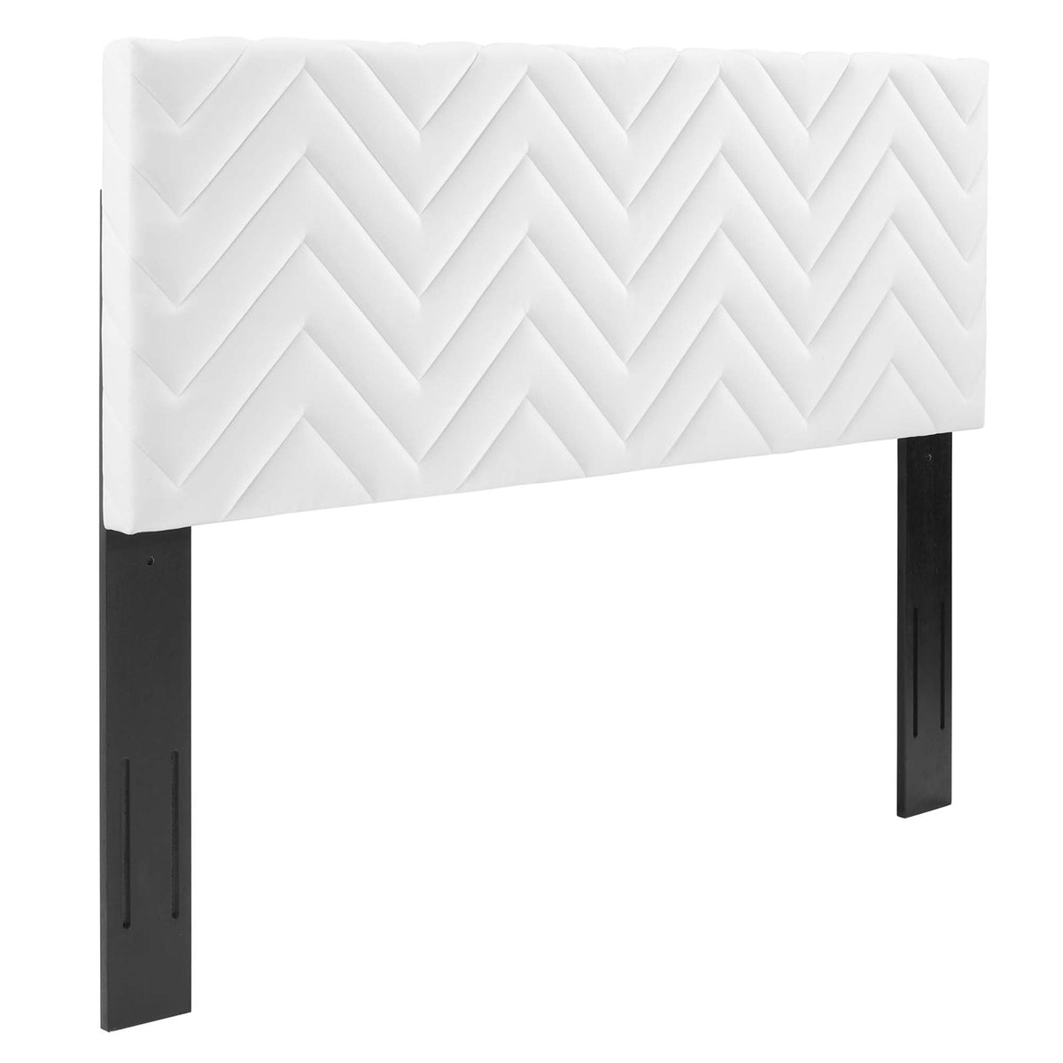 Mercy Chevron Tufted Performance Velvet Headboard - view 1