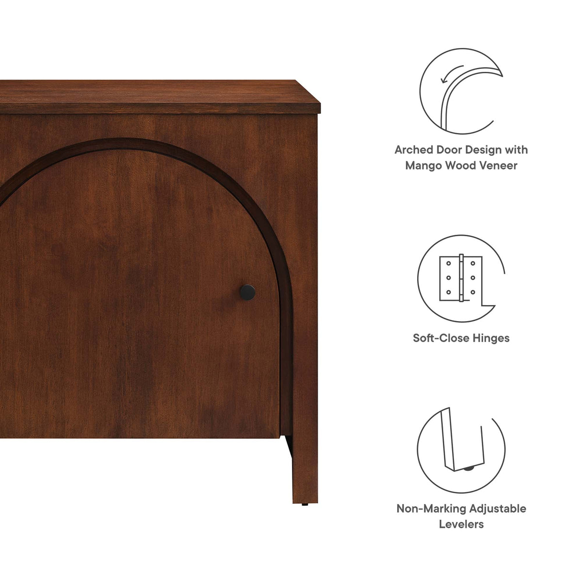 Appia Arched Door Nightstand - view 14