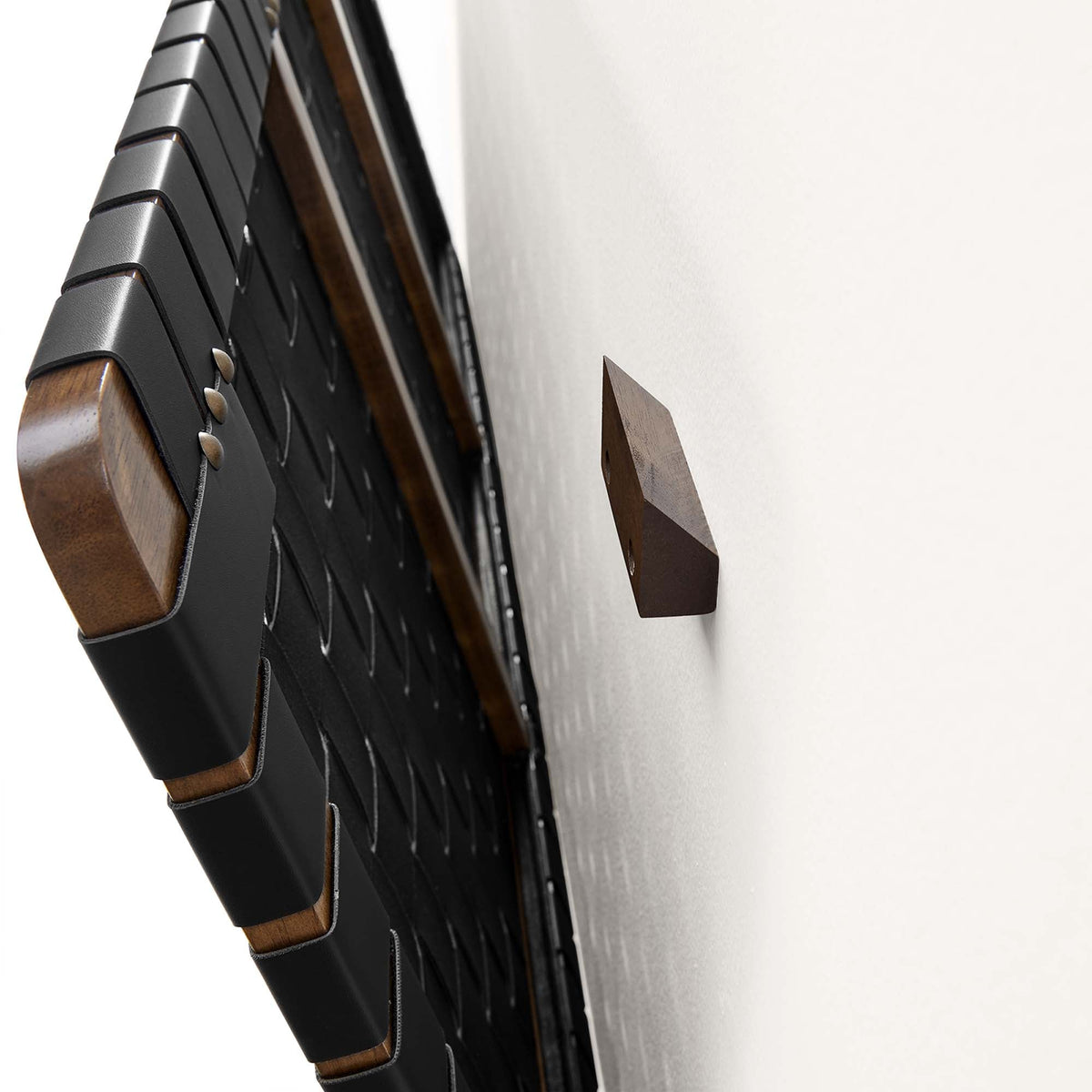 Sparta Weave Wall-Mount Vegan Leather Headboard - view 35