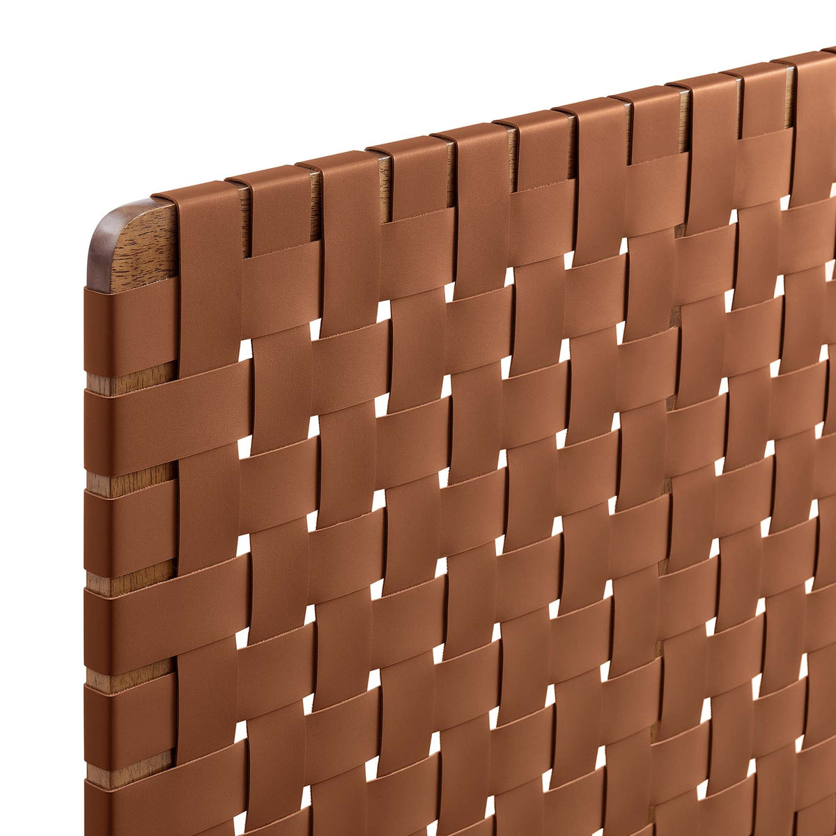 Sparta Weave Wall-Mount Vegan Leather Headboard - view 52