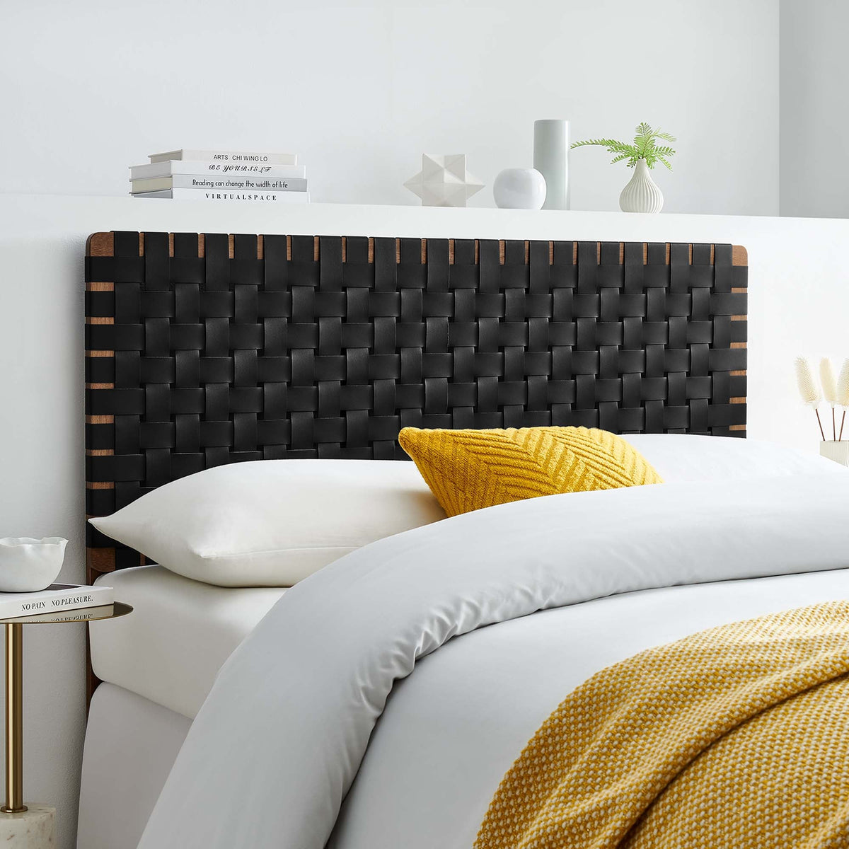 Sparta Weave Vegan Leather Headboard
