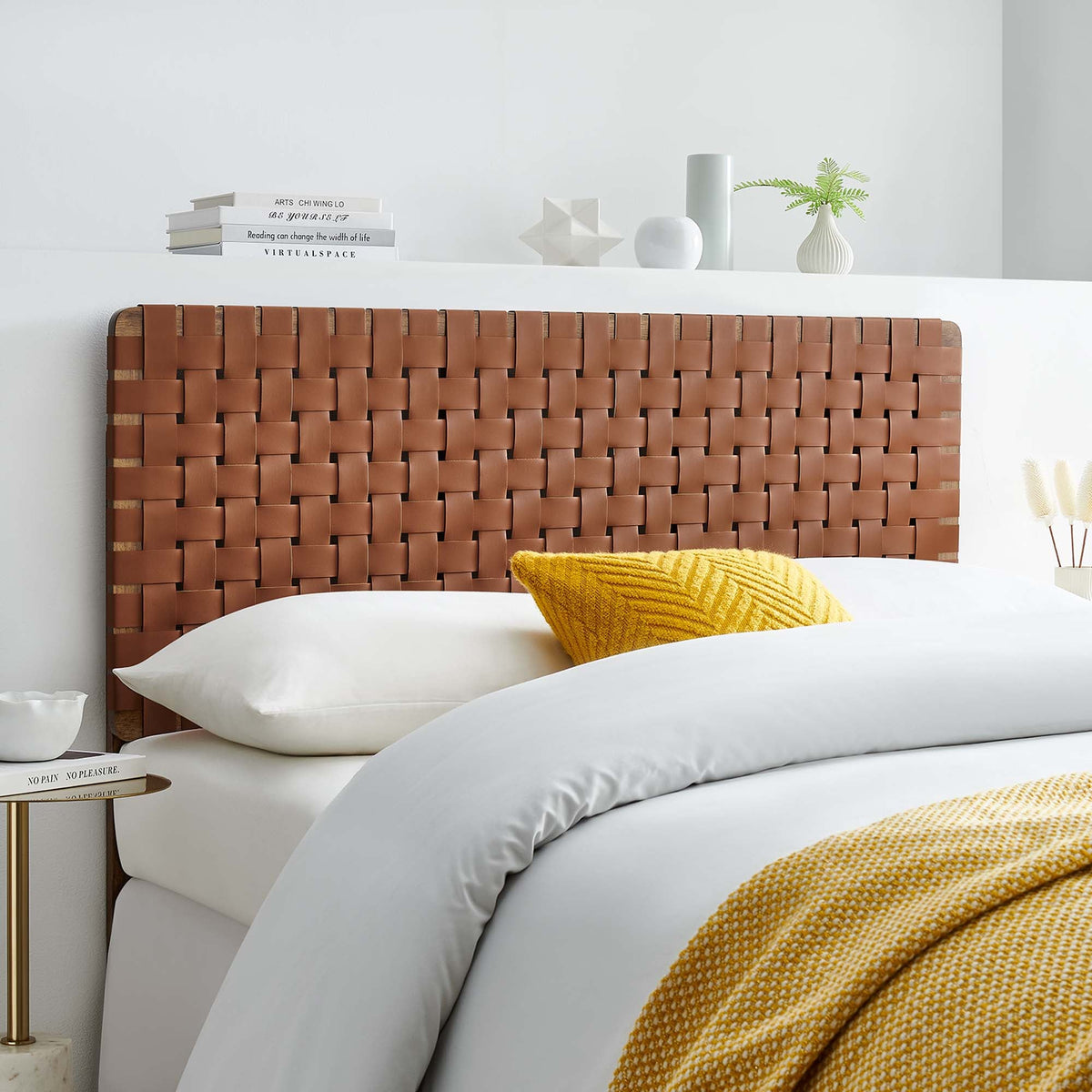 Sparta Weave Vegan Leather Headboard