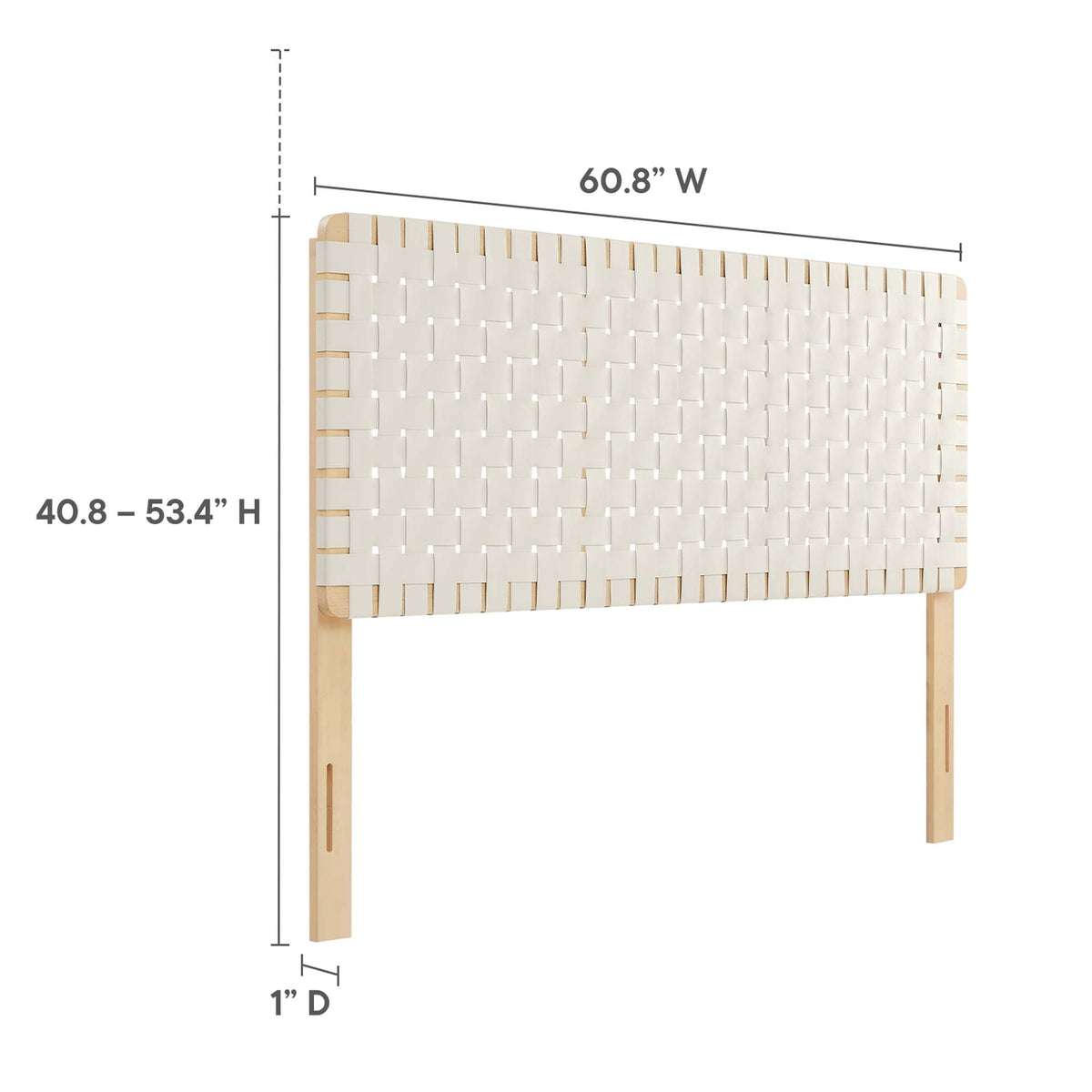 Sparta Weave Vegan Leather Headboard