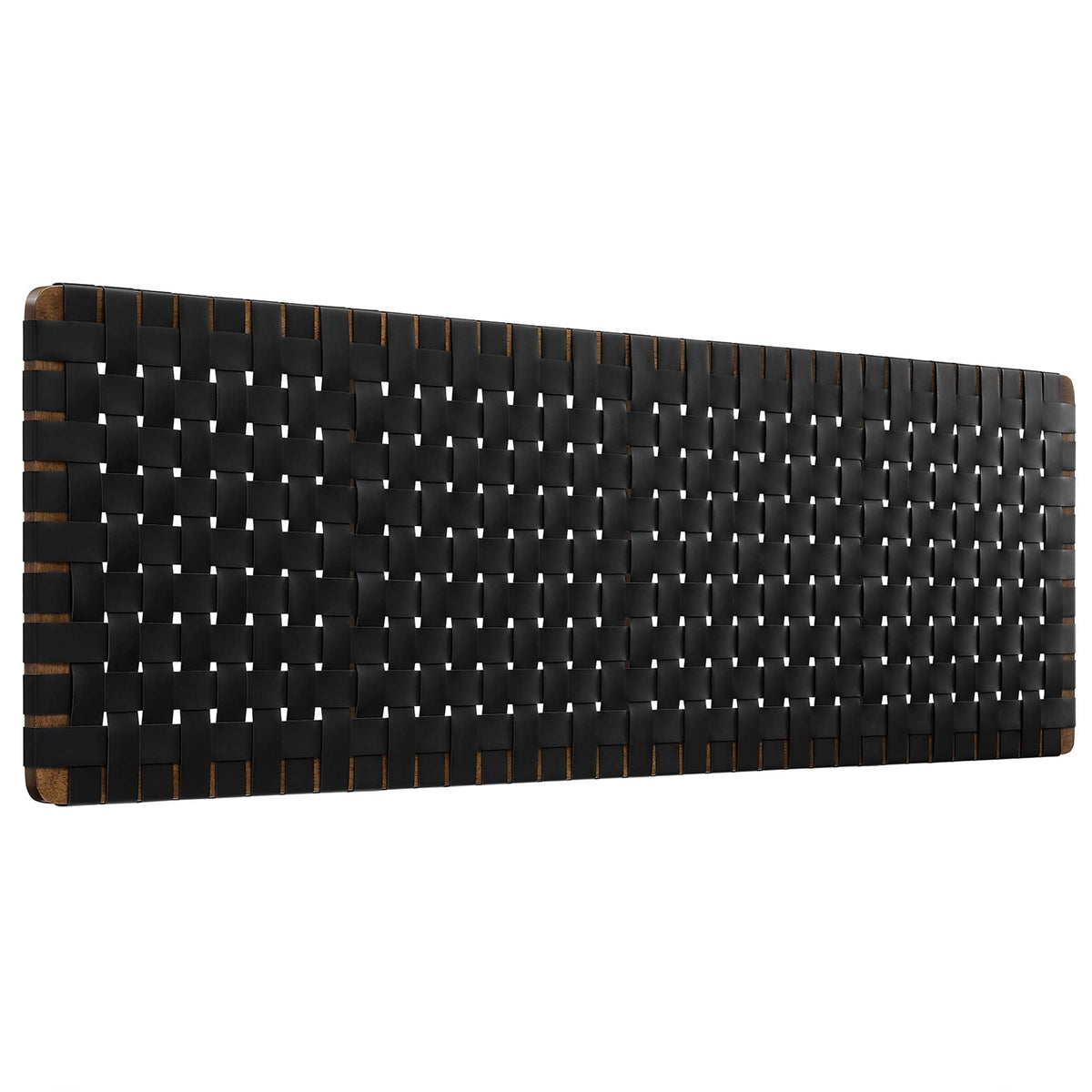 Sparta Weave Wall-Mount Vegan Leather Headboard - view 15