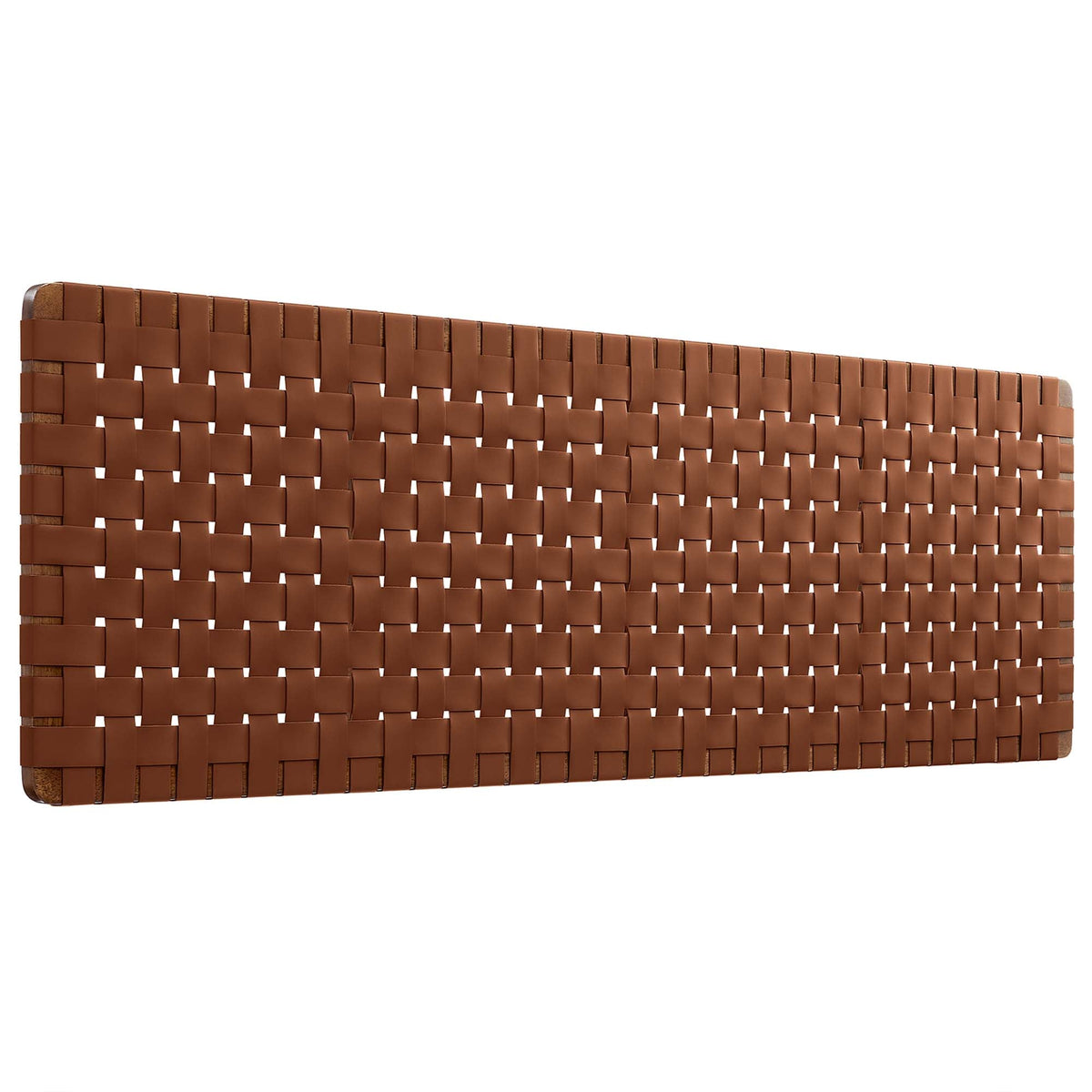 Sparta Weave Wall-Mount Vegan Leather Headboard - view 16