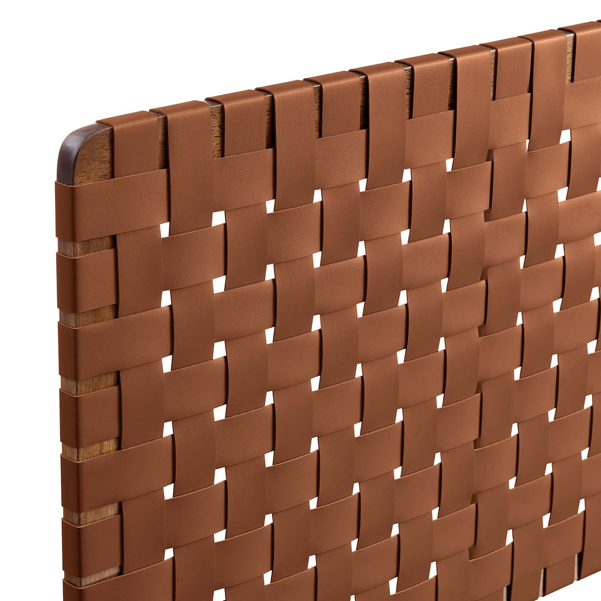 Sparta Weave Wall-Mount Vegan Leather Headboard - view 48
