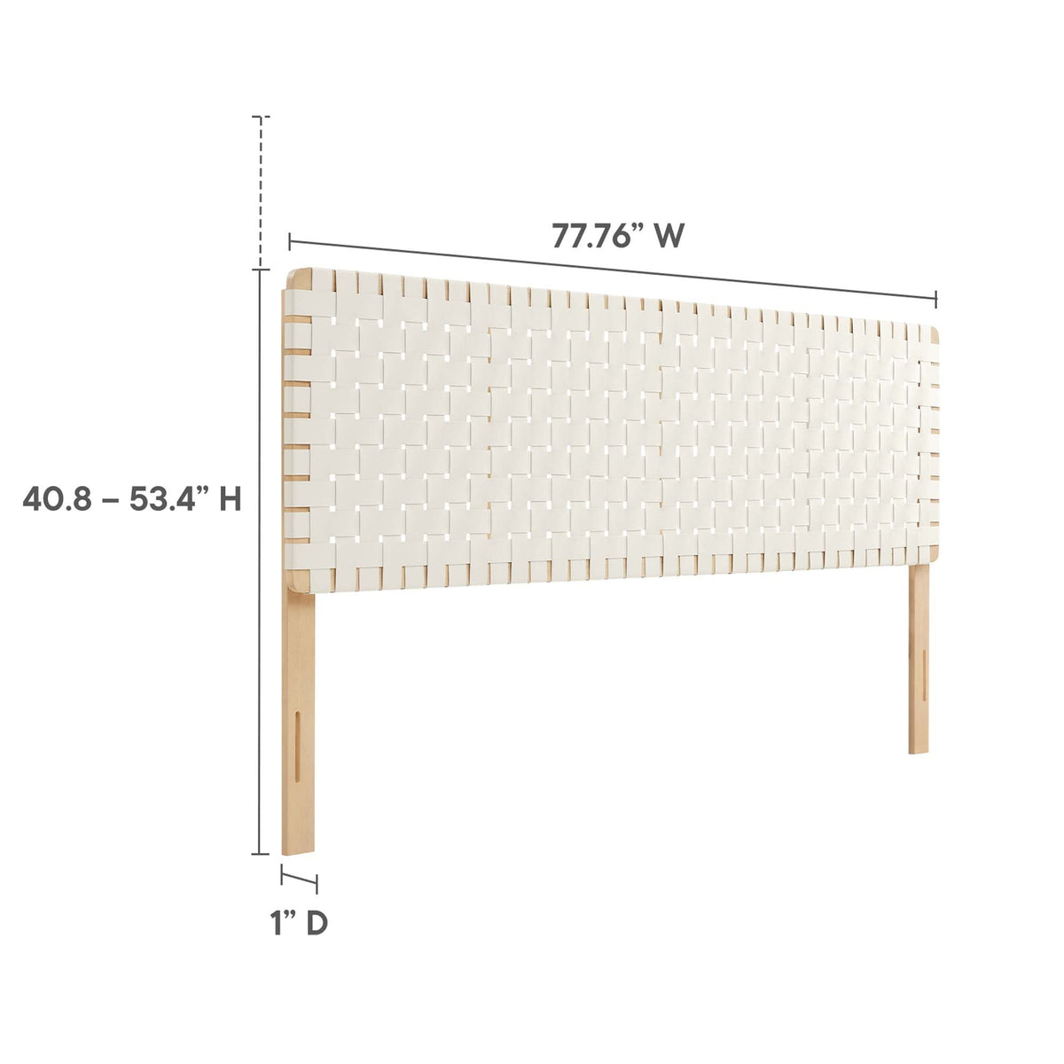 Sparta Weave Vegan Leather Headboard