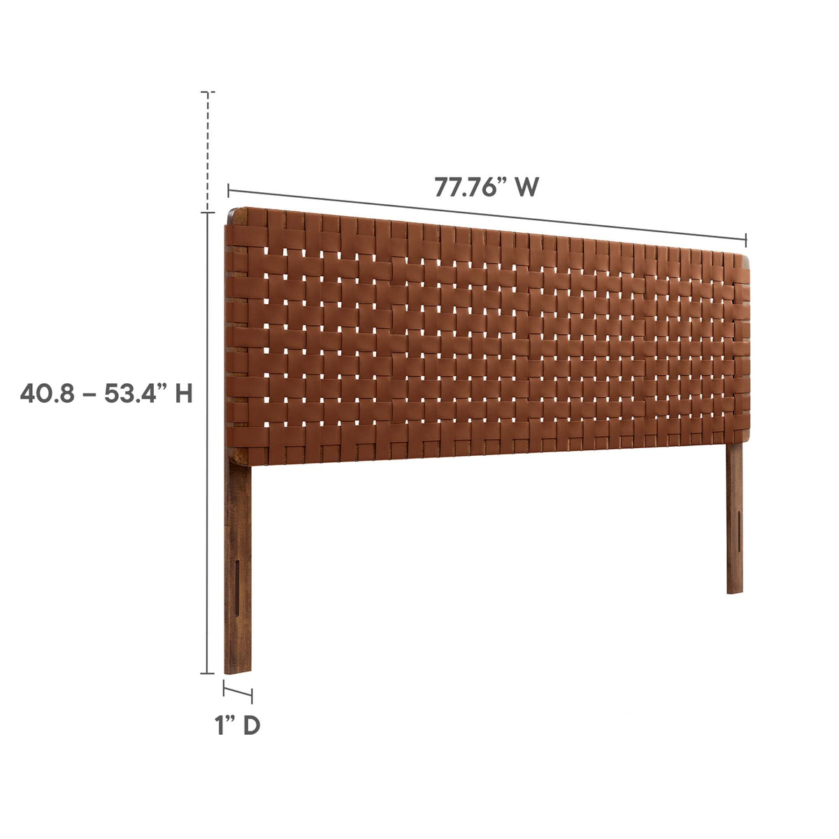 Sparta Weave Vegan Leather Headboard