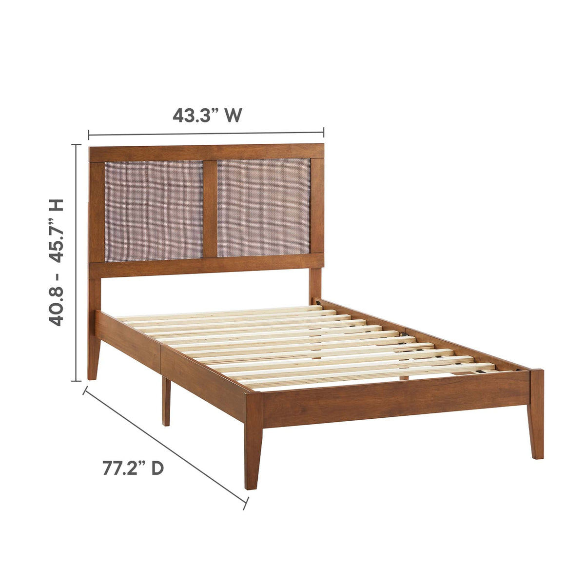 Sirocco Rattan and Wood Platform Bed