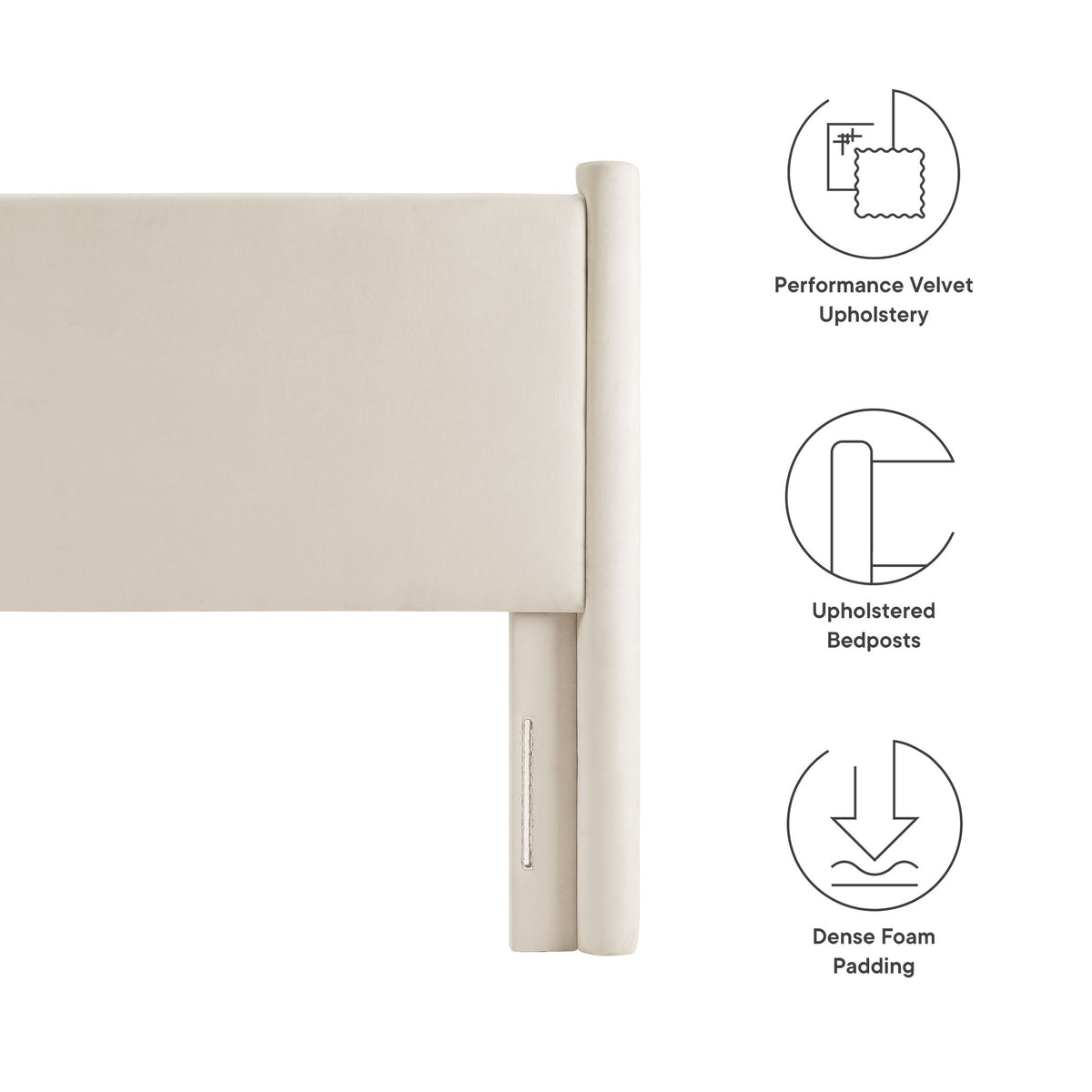 Rael Performance Velvet Headboard