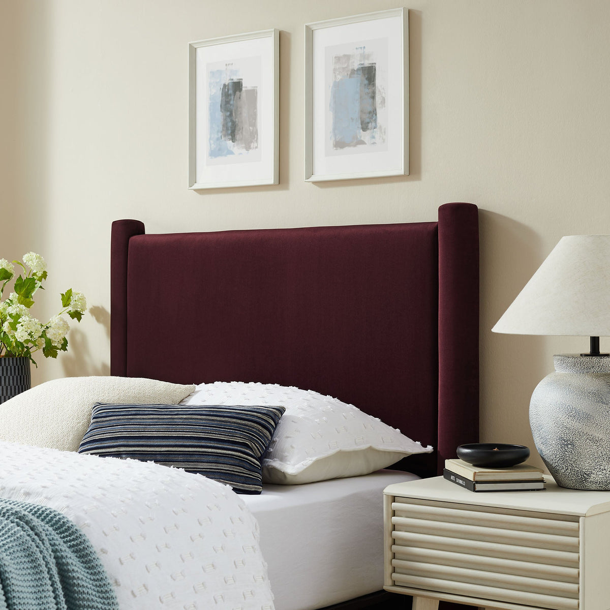 Rael Performance Velvet Headboard