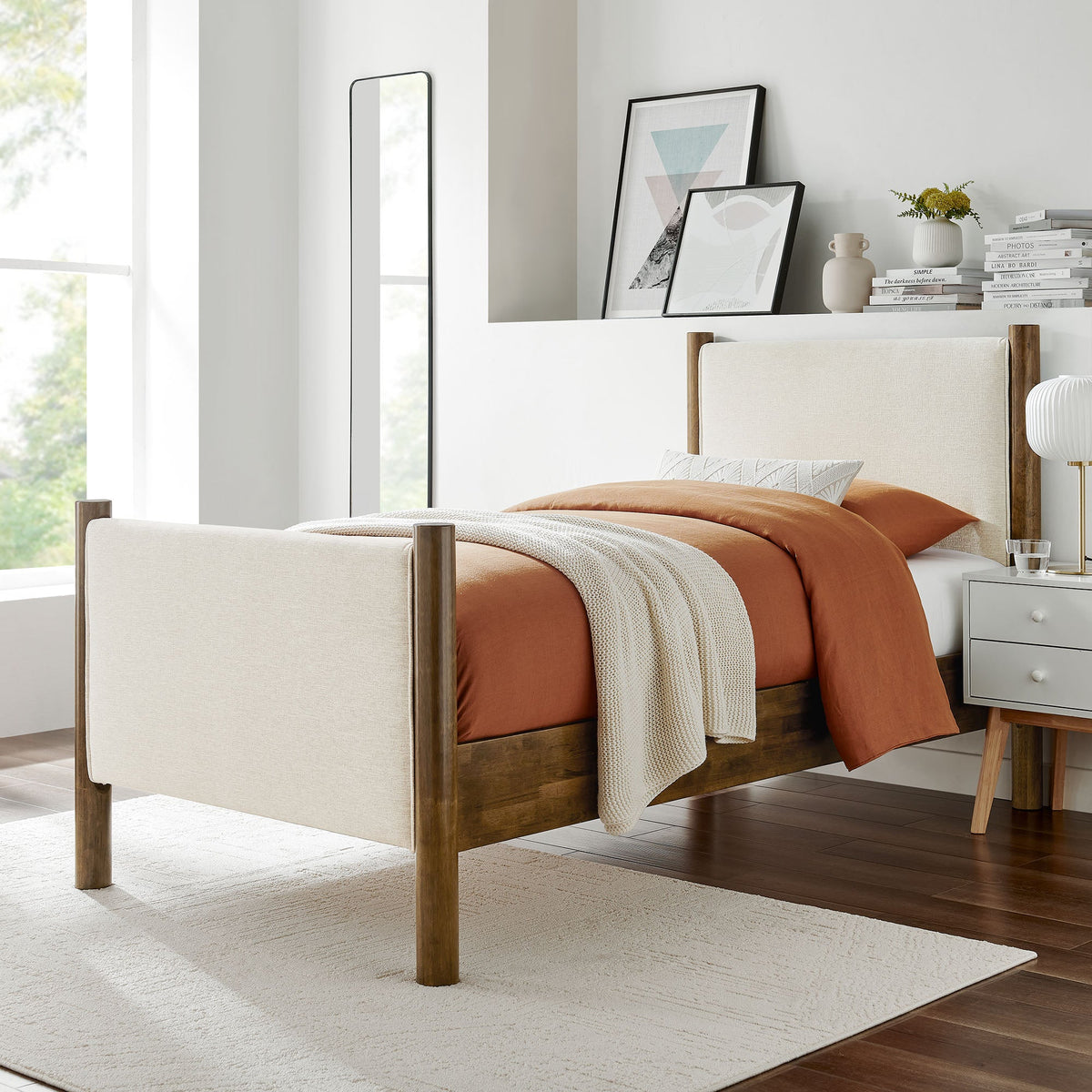 Maven Fabric Upholstered Platform Bed