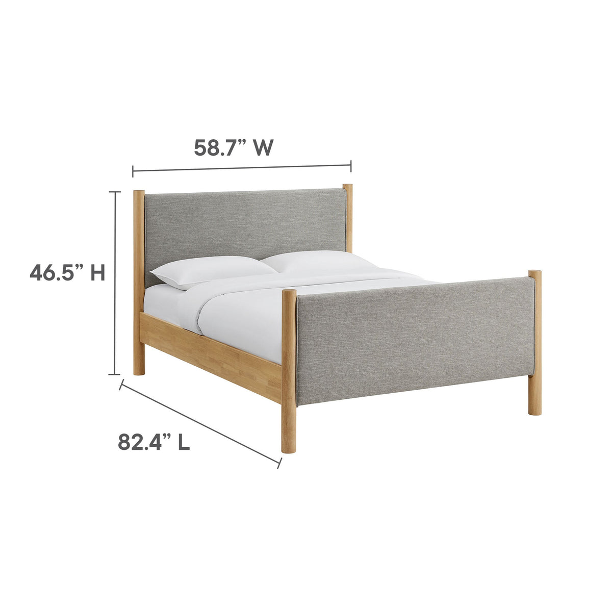 Maven Fabric Upholstered Platform Bed