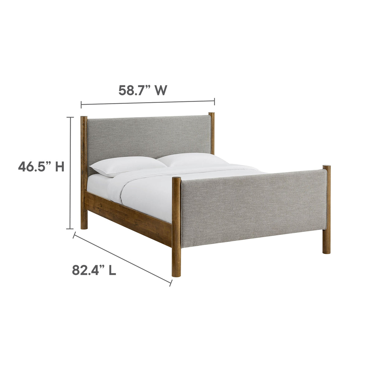 Maven Fabric Upholstered Platform Bed