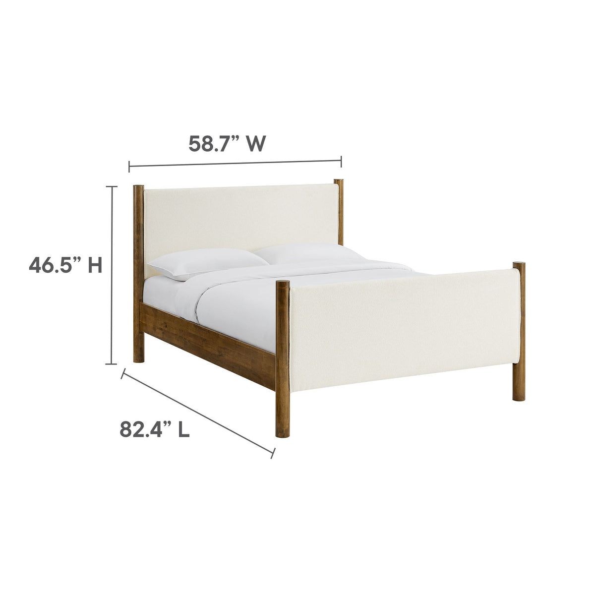 Maven Fabric Upholstered Platform Bed