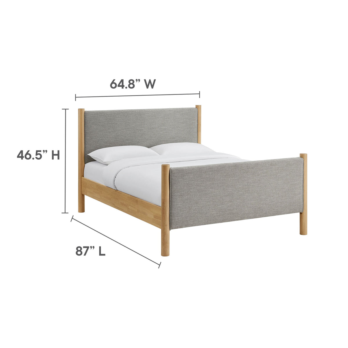 Maven Fabric Upholstered Platform Bed