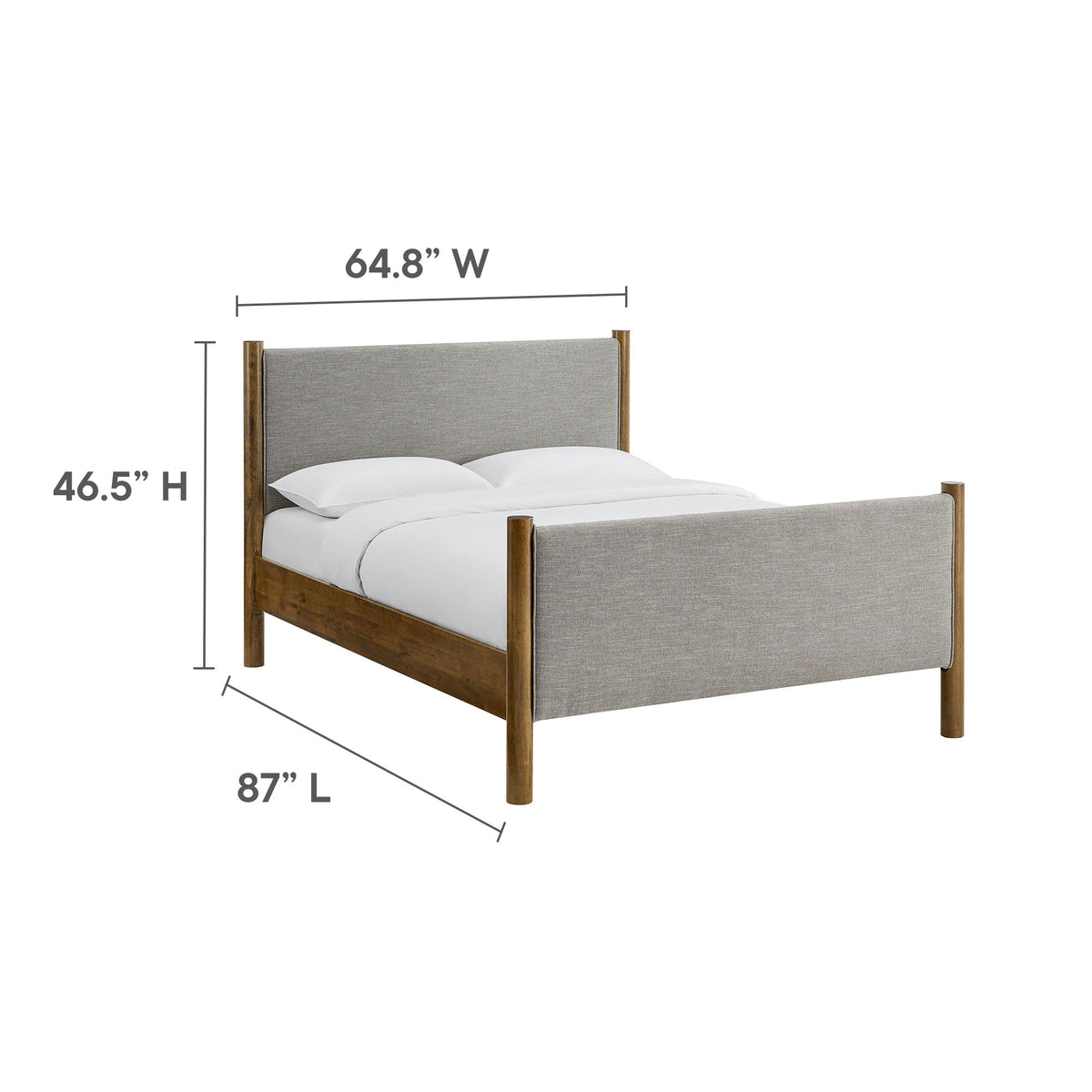 Maven Fabric Upholstered Platform Bed