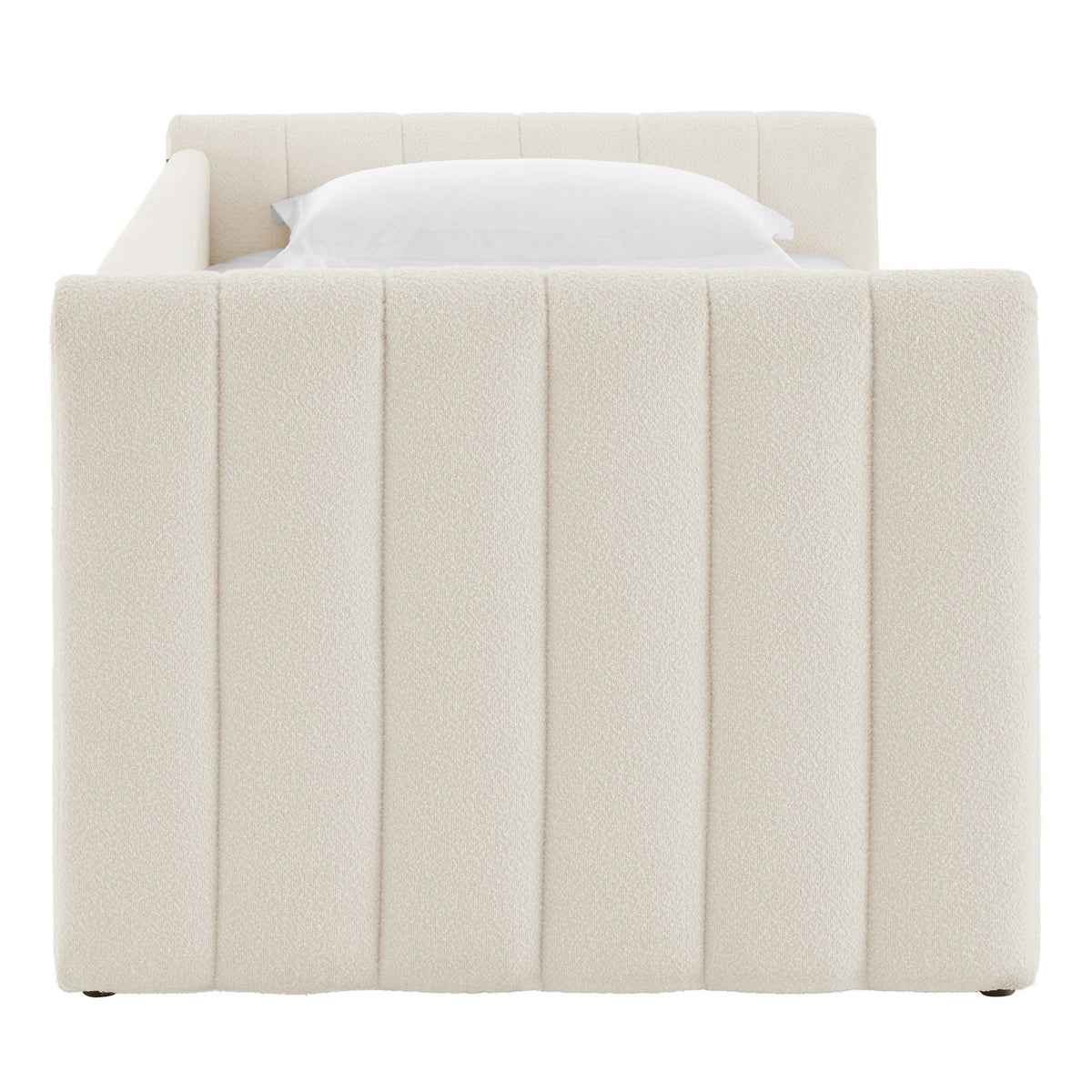 Veyla Channel Tufted Boucle Twin Daybed With Trundle - view 3