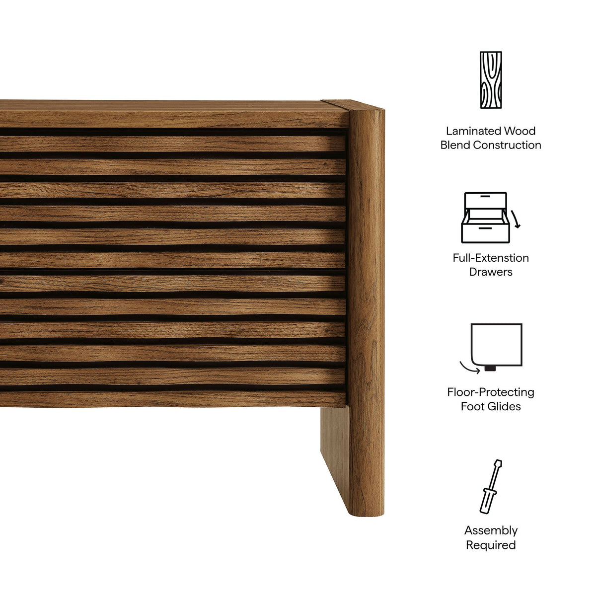 Emric Wave Nightstand