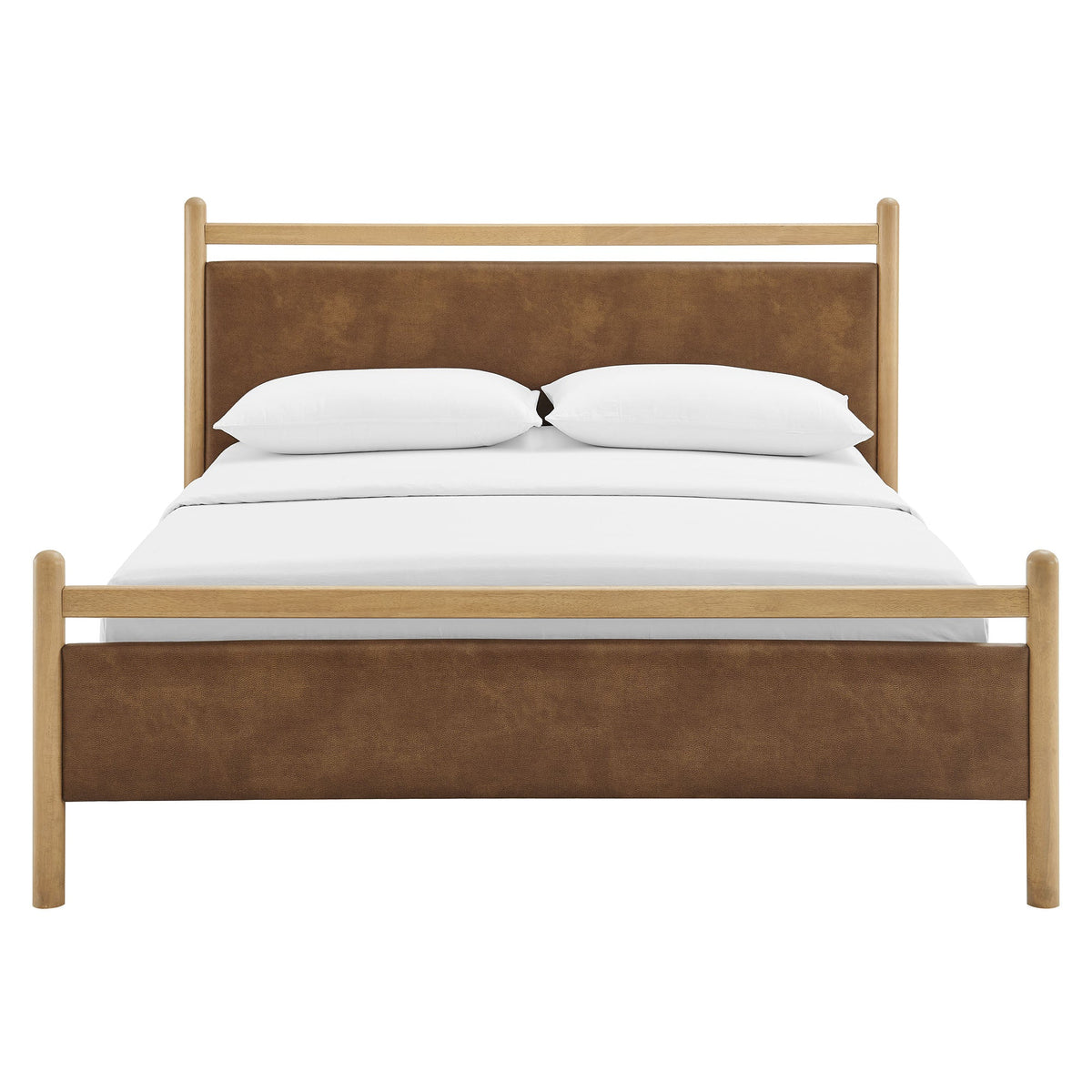 Ginny Vegan Leather Platform Bed Frame