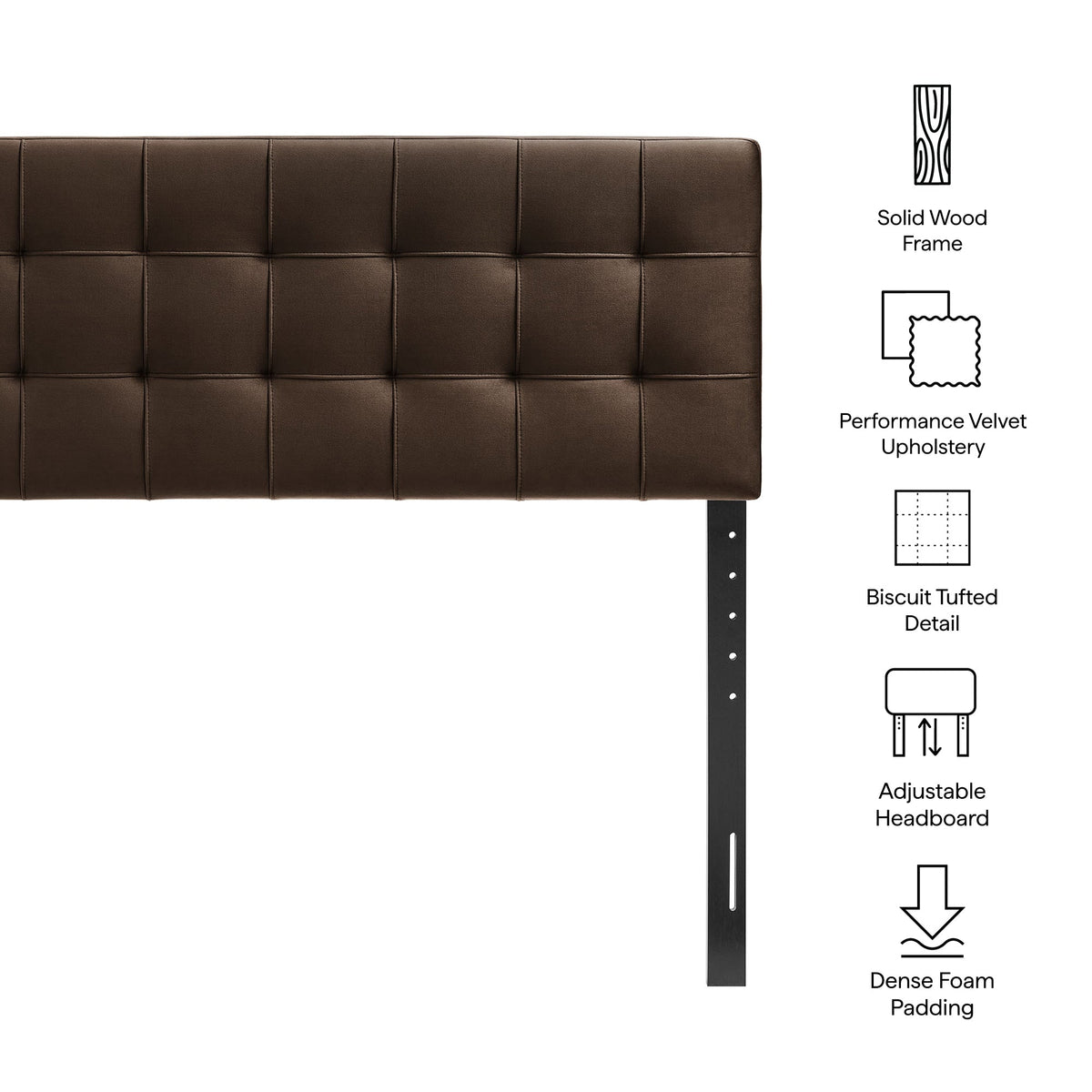 Lily Biscuit Tufted Performance Velvet Headboard