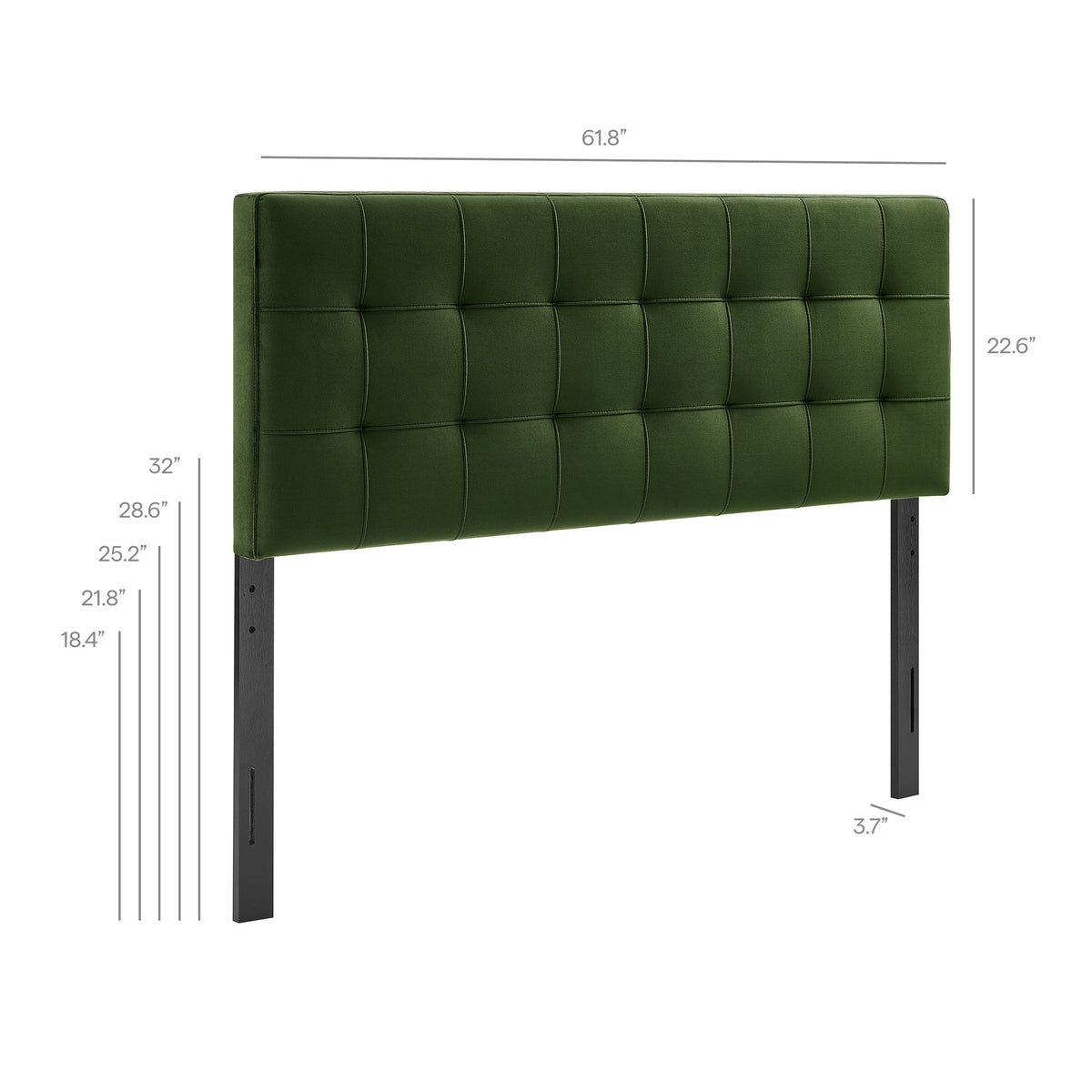 Lily Biscuit Tufted Performance Velvet Headboard