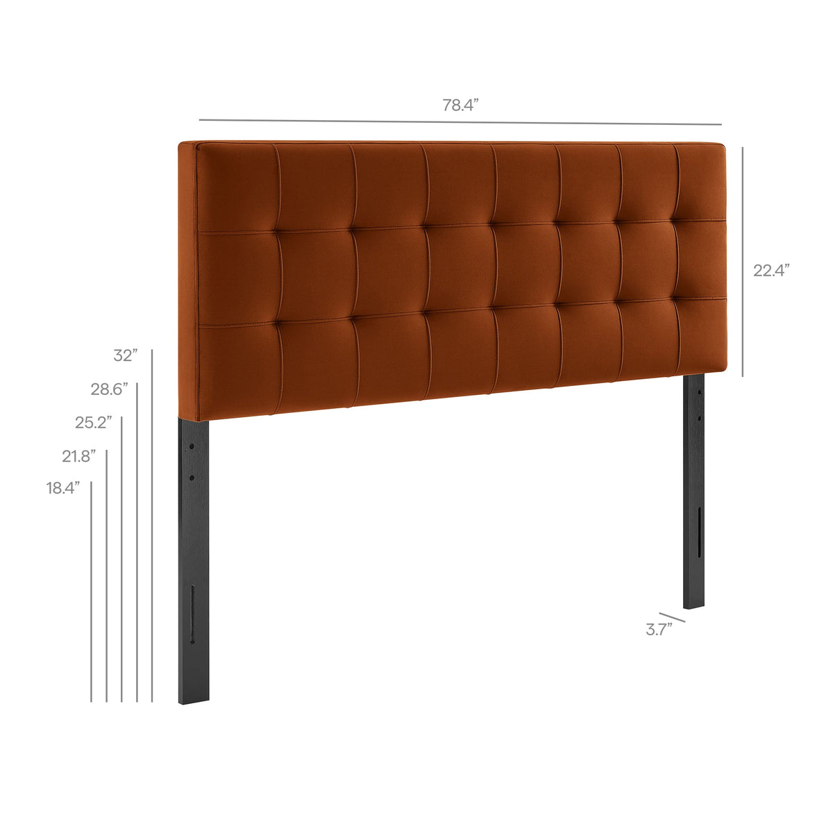 Lily Biscuit Tufted Performance Velvet Headboard