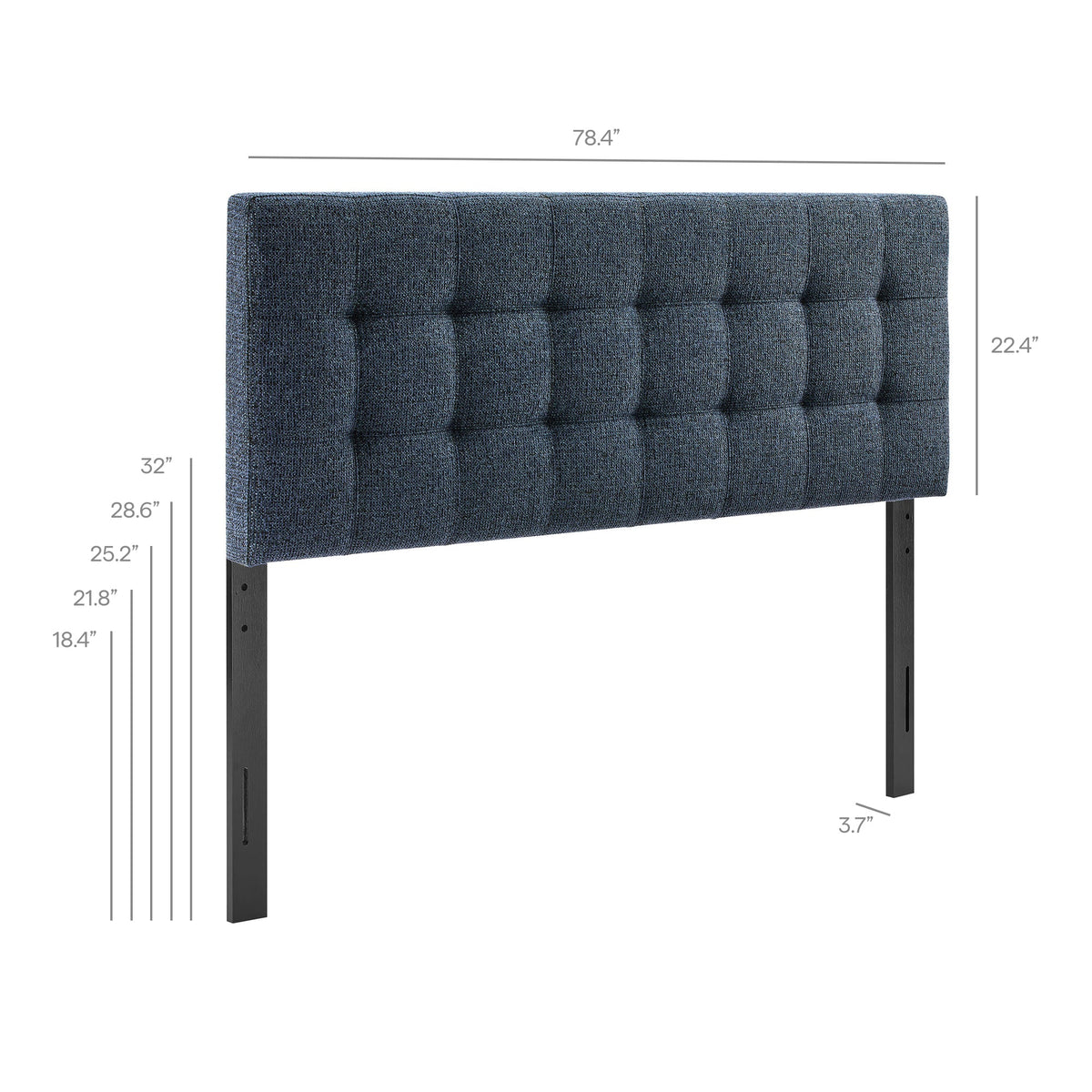 Lily Upholstered Fabric Headboard