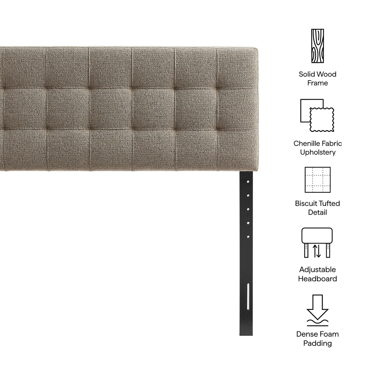 Lily Upholstered Fabric Headboard