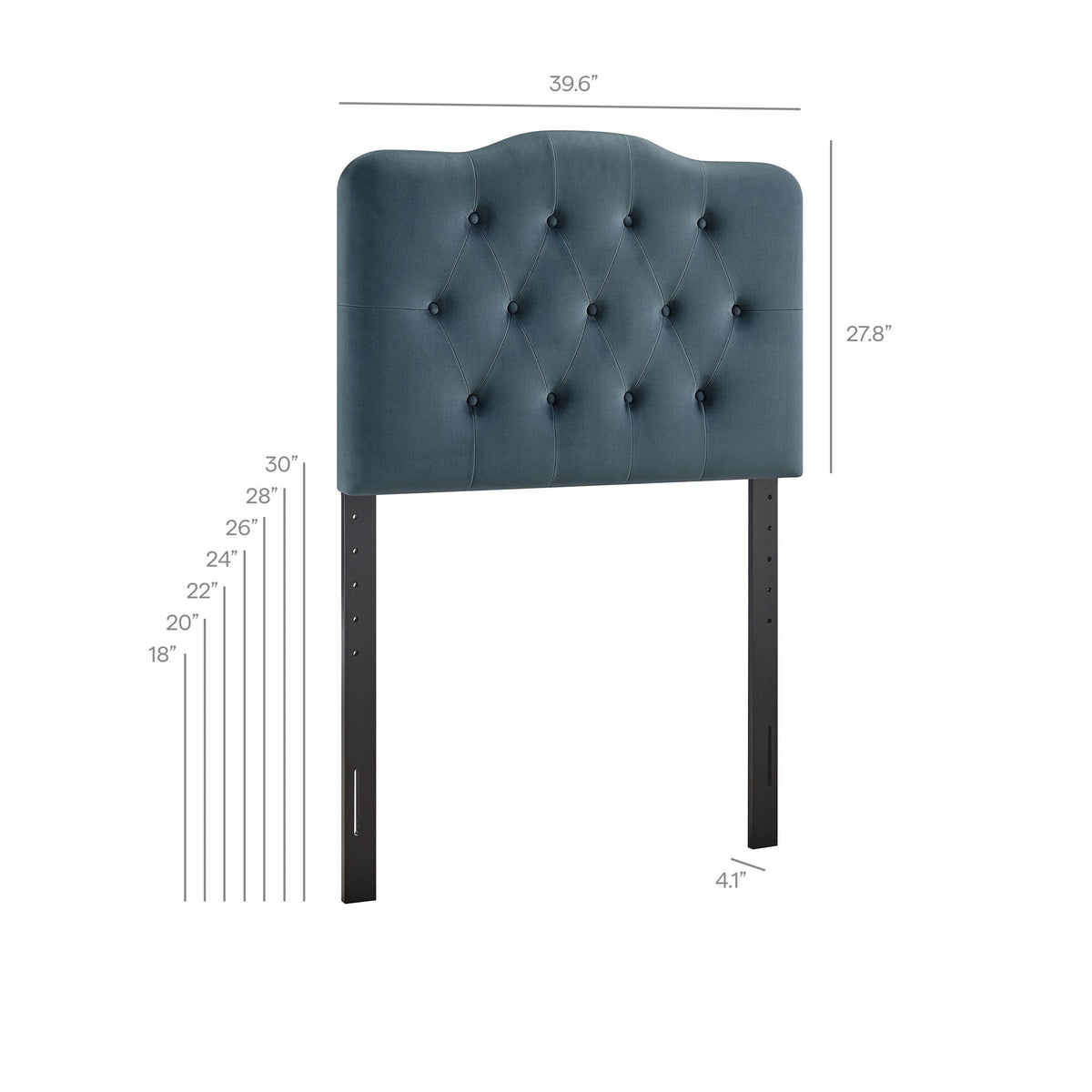 Annabel Diamond Tufted Performance Velvet Headboard