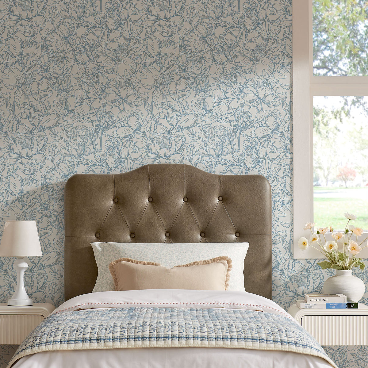 Annabel Faux Leather Queen Headboard