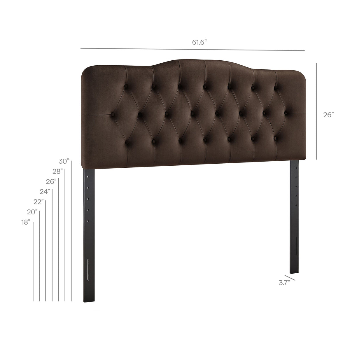 Annabel Diamond Tufted Performance Velvet Headboard