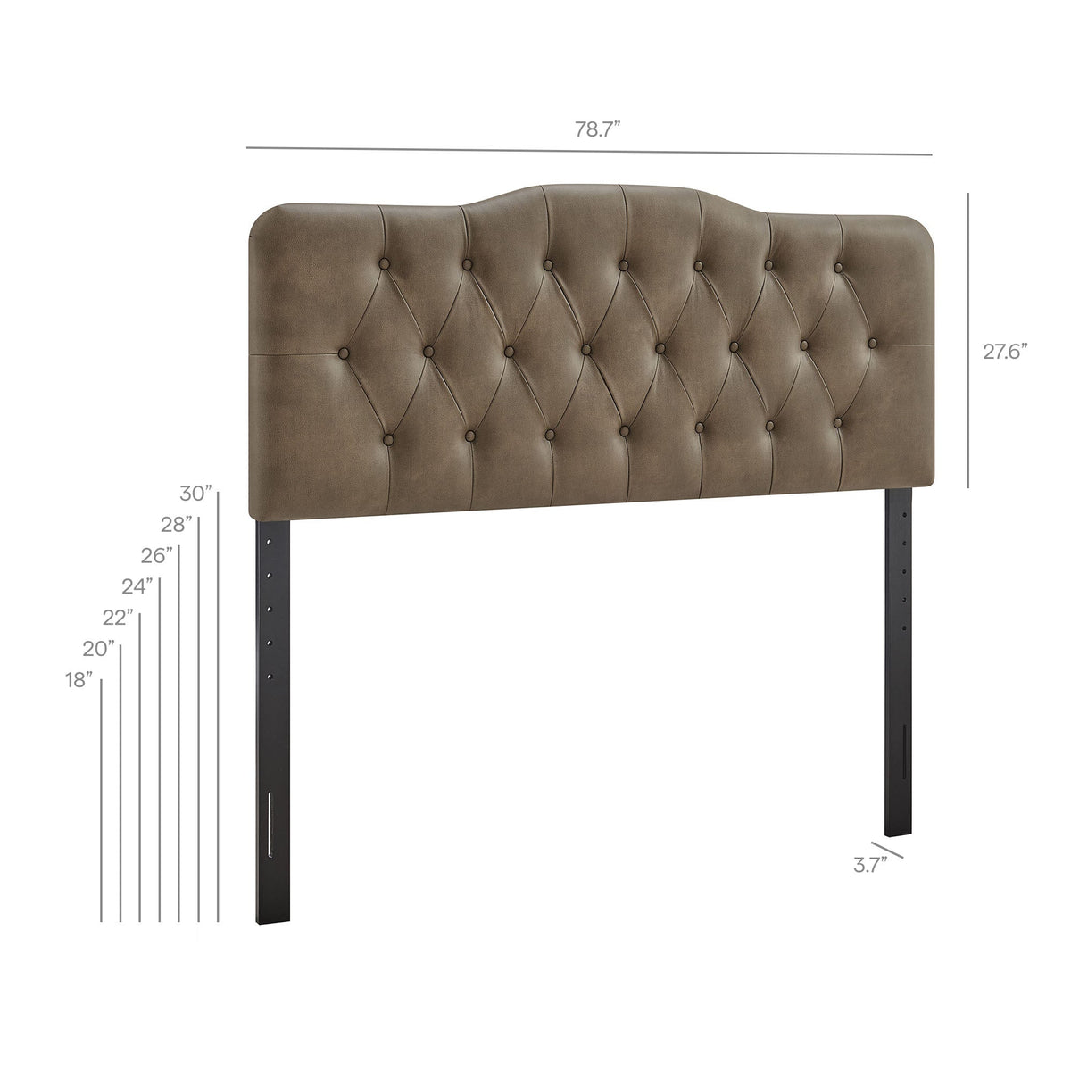 Annabel Faux Leather Queen Headboard
