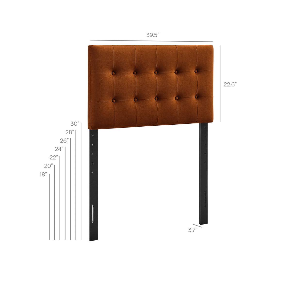 Emily Biscuit Tufted Performance Velvet Headboard