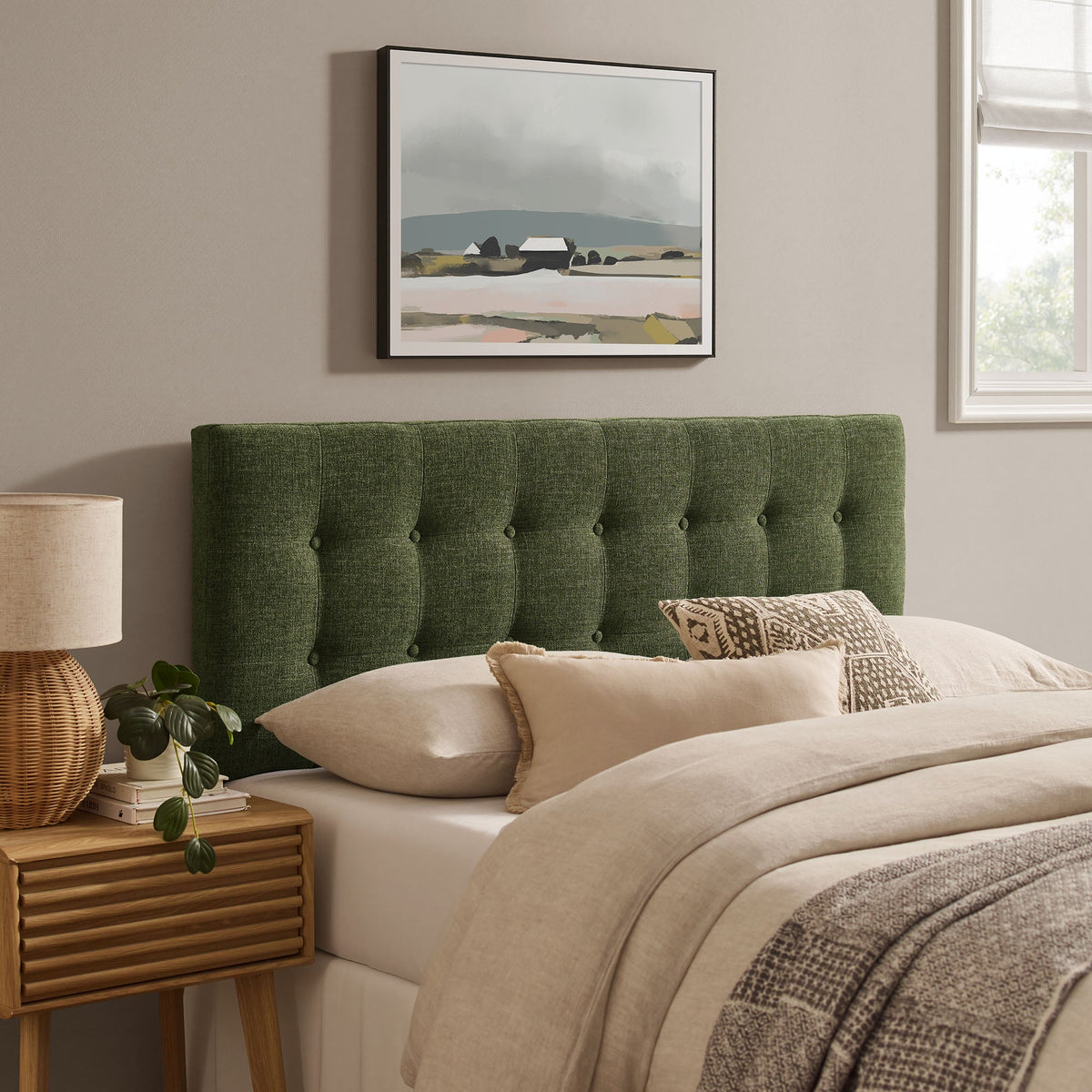 Emily Upholstered Fabric Headboard