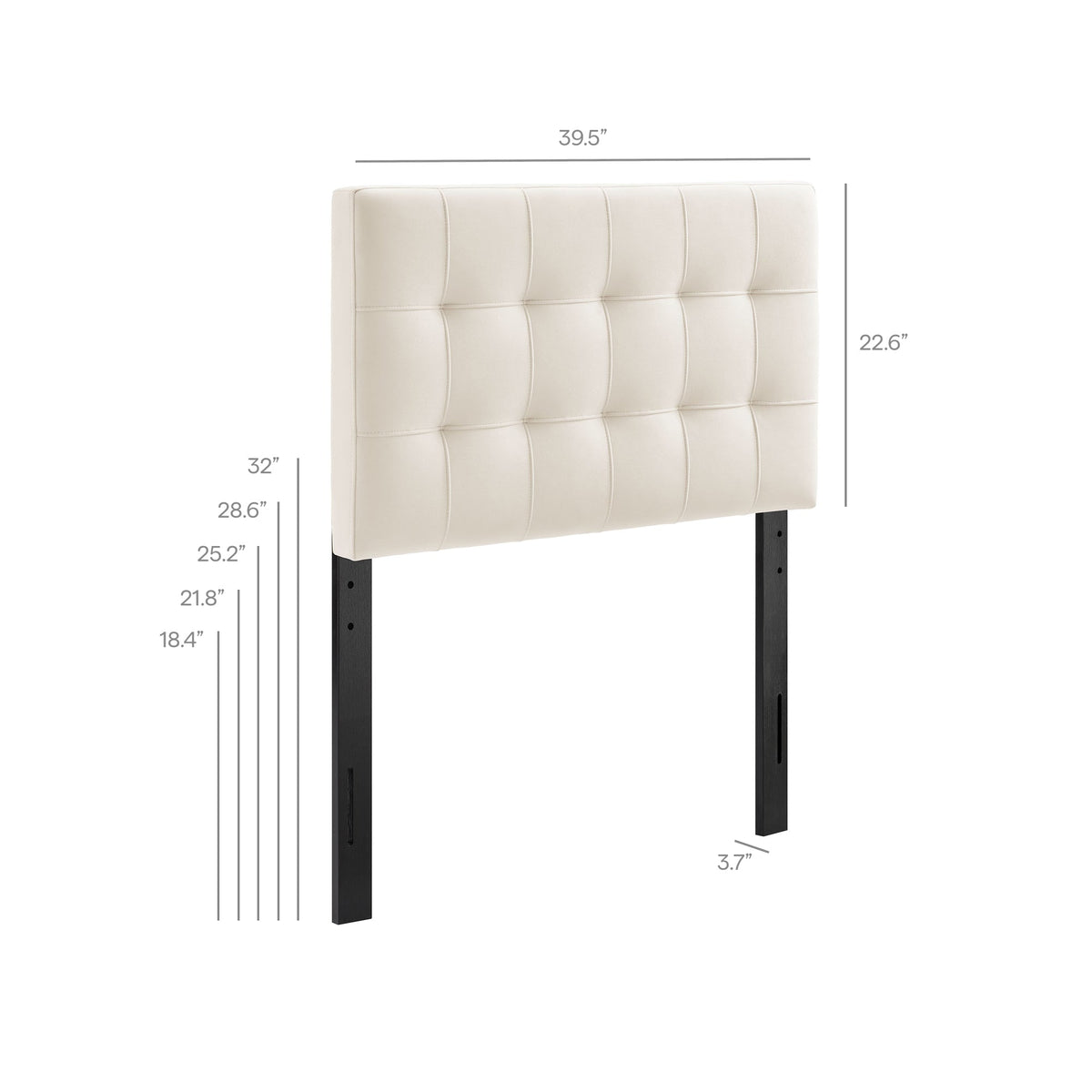 Lily Biscuit Tufted Performance Velvet Headboard